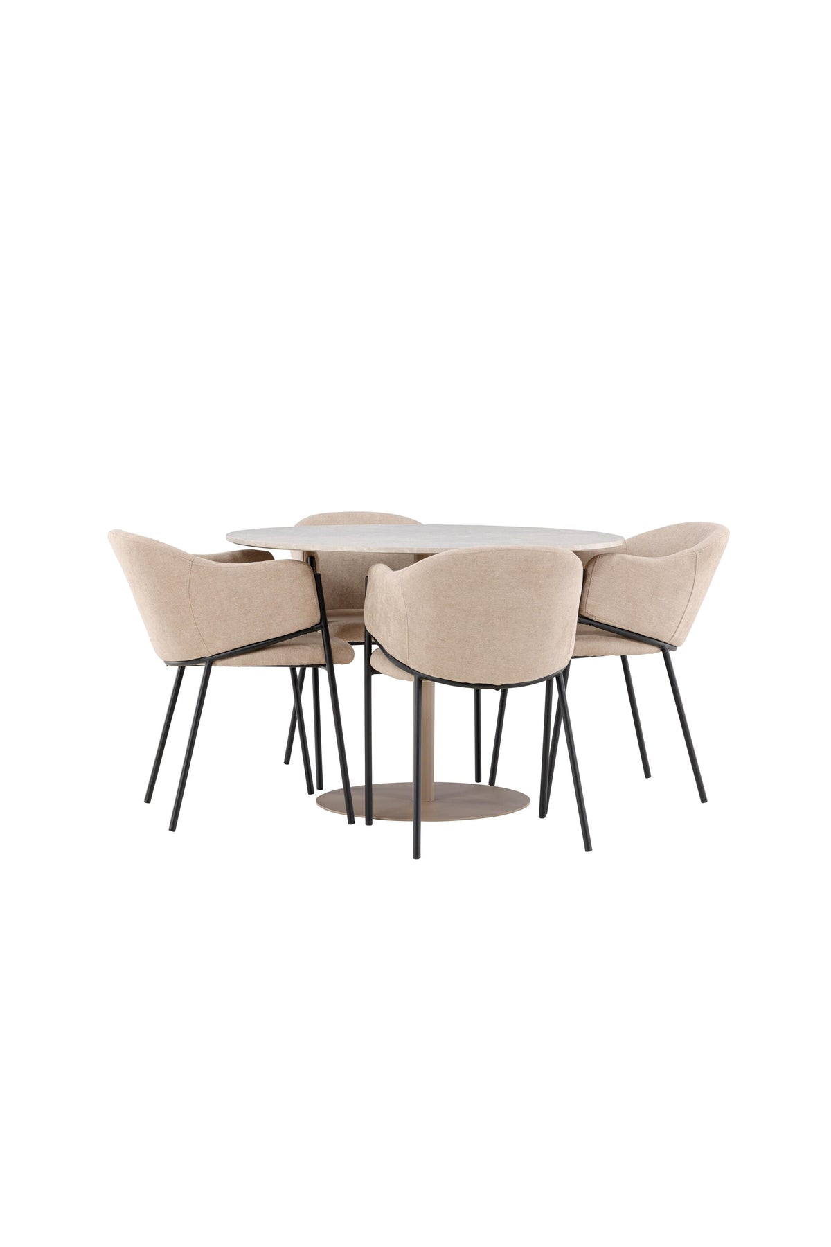 Lycke Esstisch mit Stühlen von Evelina in  präsentiert im Onlineshop von KAQTU Design AG. Bartischset ist von Venture Home