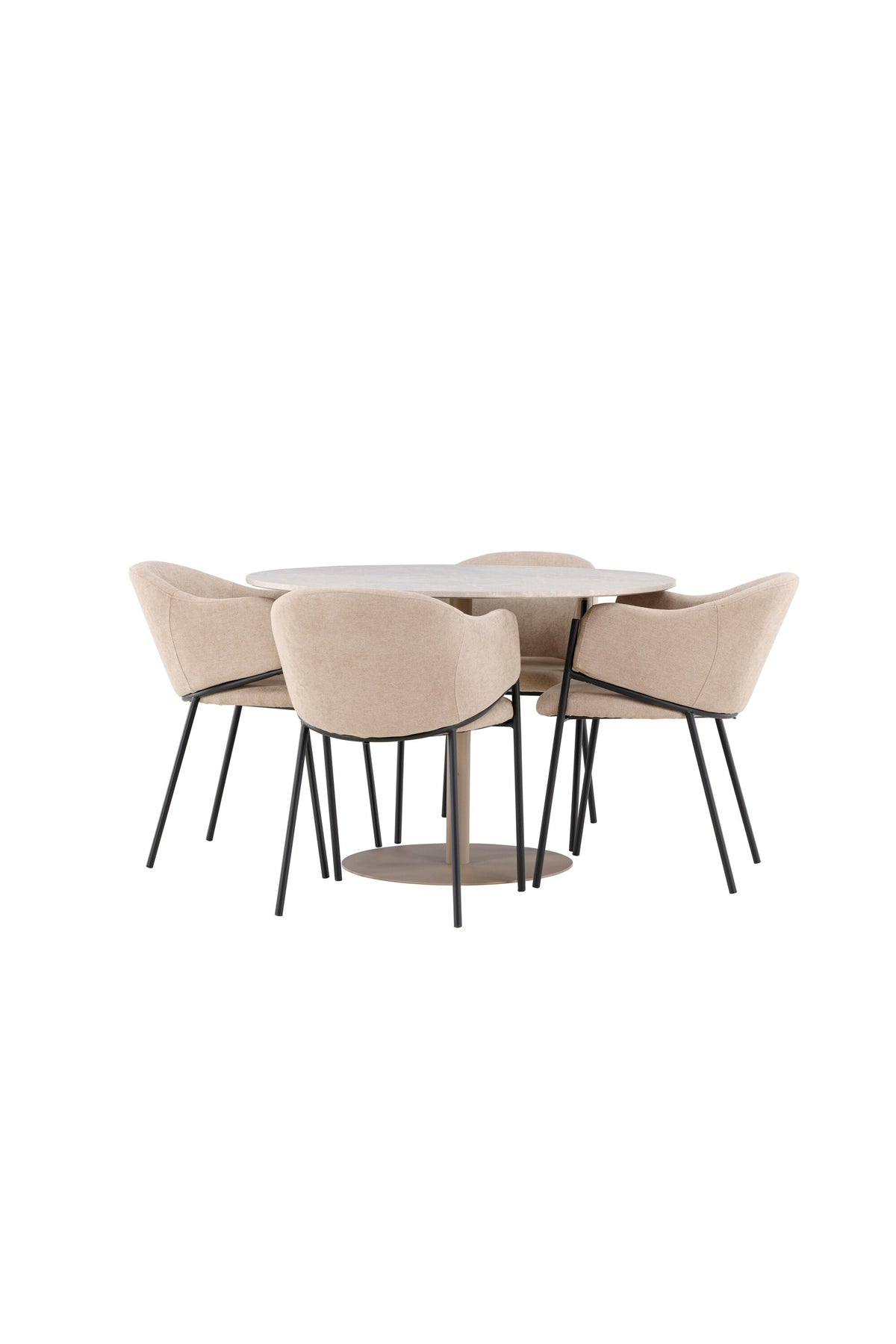 Lycke Esstisch mit Stühlen von Evelina in  präsentiert im Onlineshop von KAQTU Design AG. Bartischset ist von Venture Home