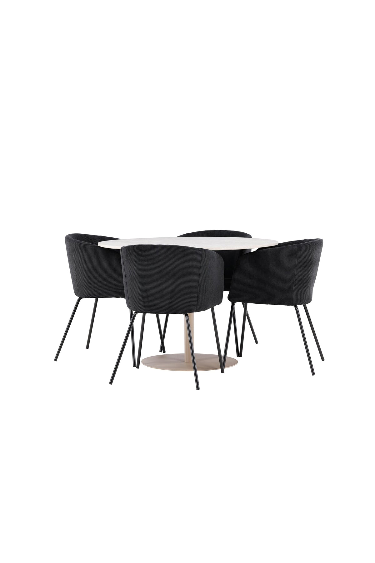 Lycke Esstisch mit Berit Stühlen in  präsentiert im Onlineshop von KAQTU Design AG. Bartischset ist von Venture Home