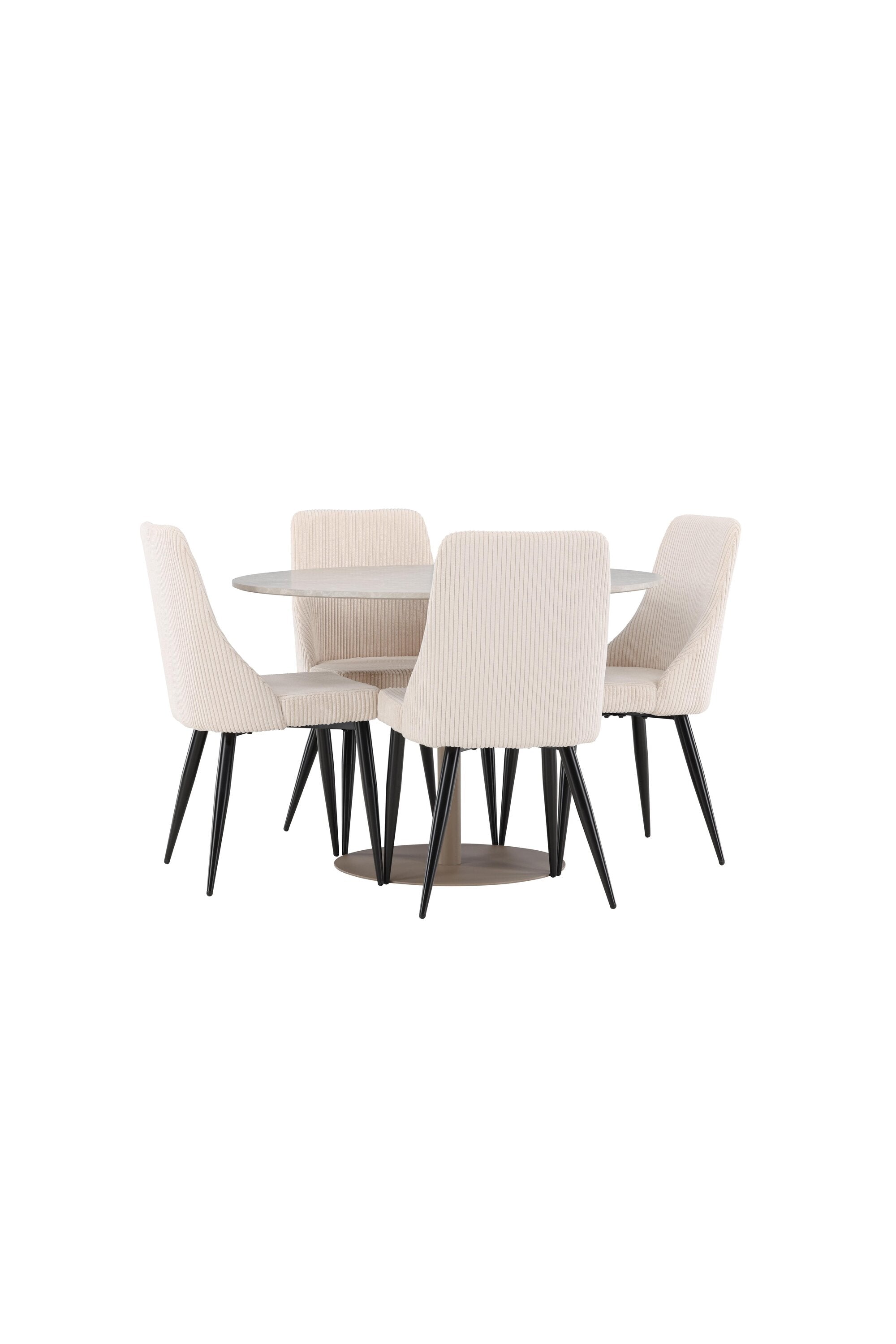 Lycke Esstisch mit Leone Stühlen in  präsentiert im Onlineshop von KAQTU Design AG. Bartischset ist von Venture Home