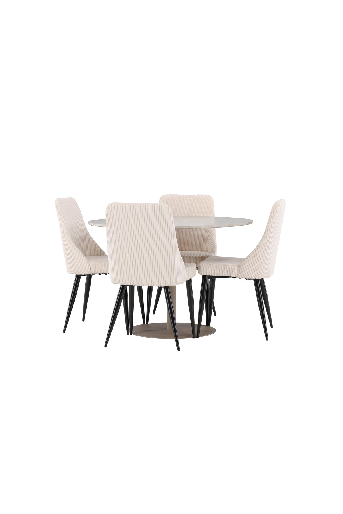Lycke Esstisch mit Leone Stühlen in  präsentiert im Onlineshop von KAQTU Design AG. Bartischset ist von Venture Home