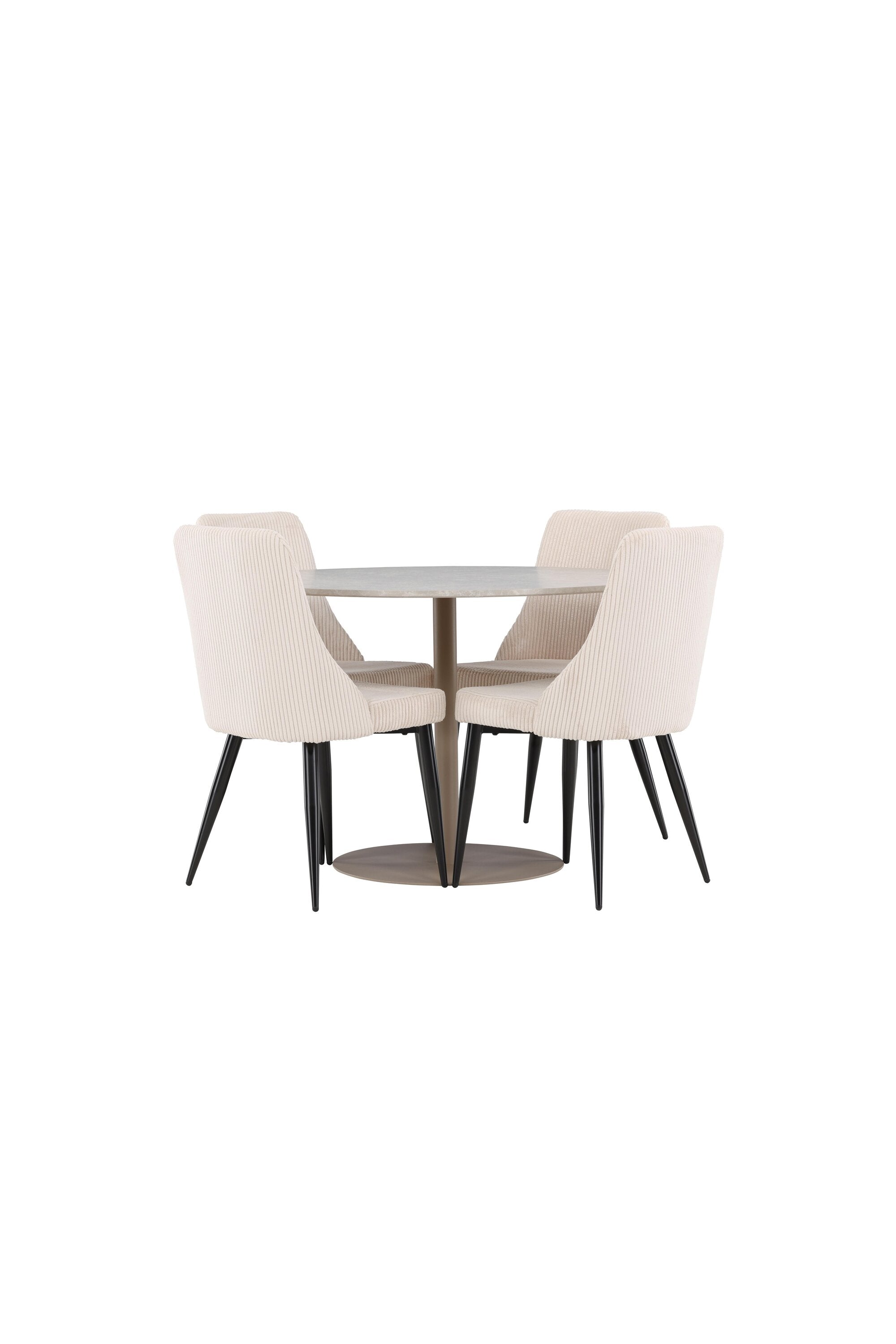 Lycke Esstisch mit Leone Stühlen in  präsentiert im Onlineshop von KAQTU Design AG. Bartischset ist von Venture Home