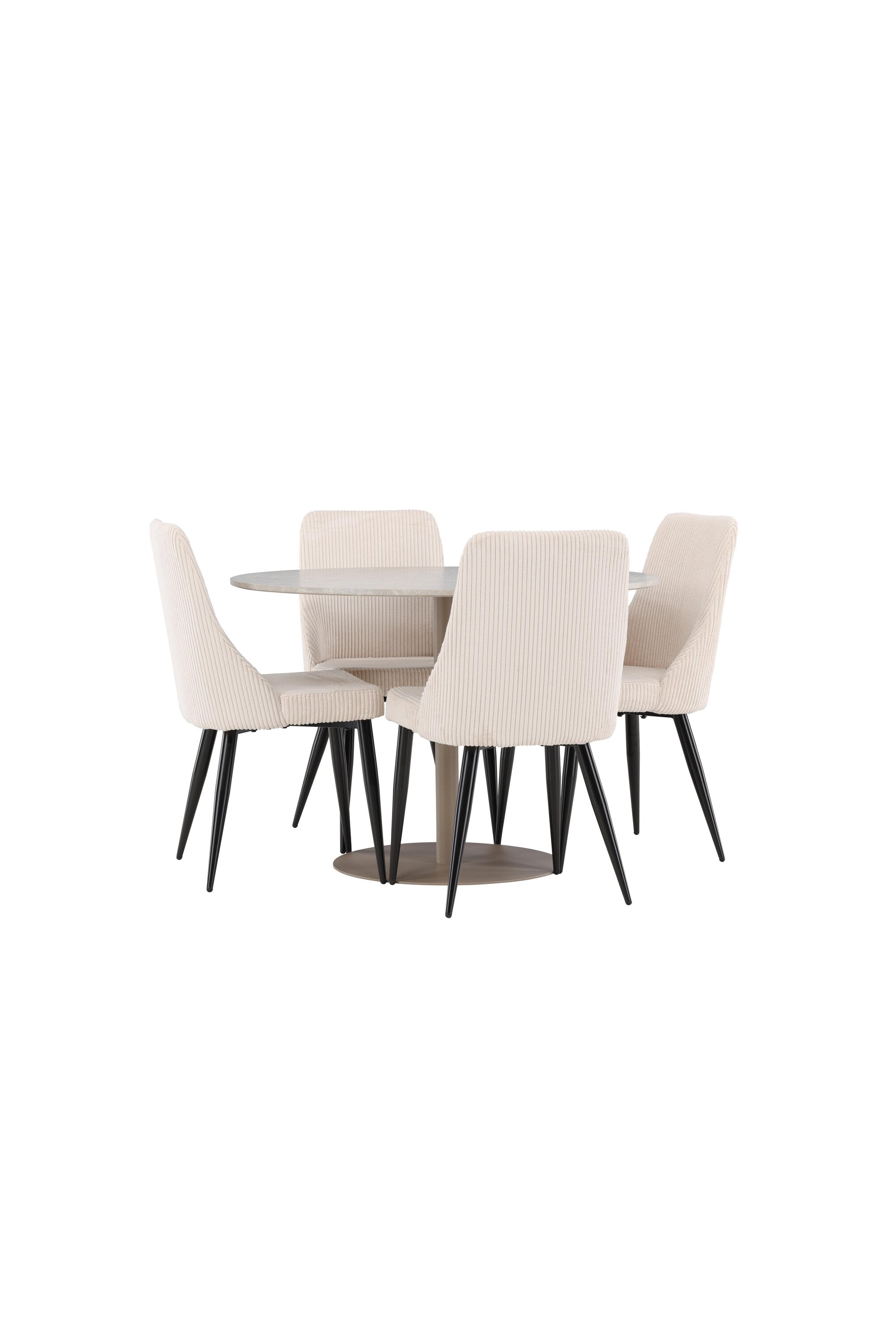 Lycke Esstisch mit Leone Stühlen in  präsentiert im Onlineshop von KAQTU Design AG. Bartischset ist von Venture Home