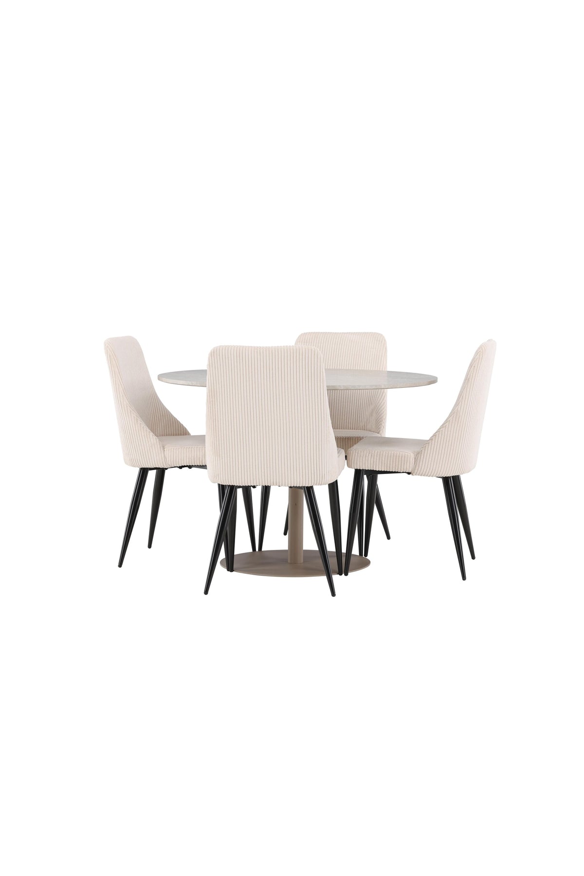Lycke Esstisch mit Leone Stühlen in  präsentiert im Onlineshop von KAQTU Design AG. Bartischset ist von Venture Home