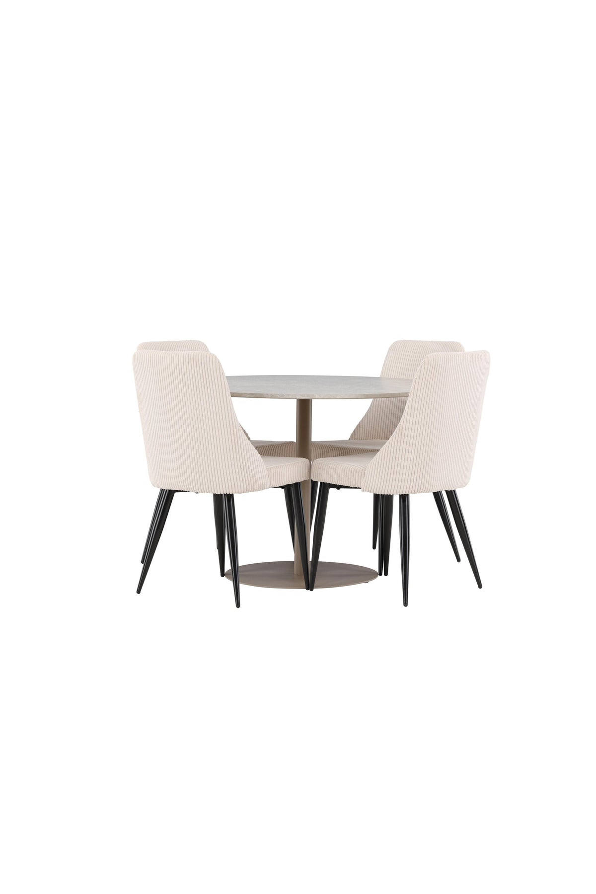 Lycke Esstisch mit Leone Stühlen in  präsentiert im Onlineshop von KAQTU Design AG. Bartischset ist von Venture Home