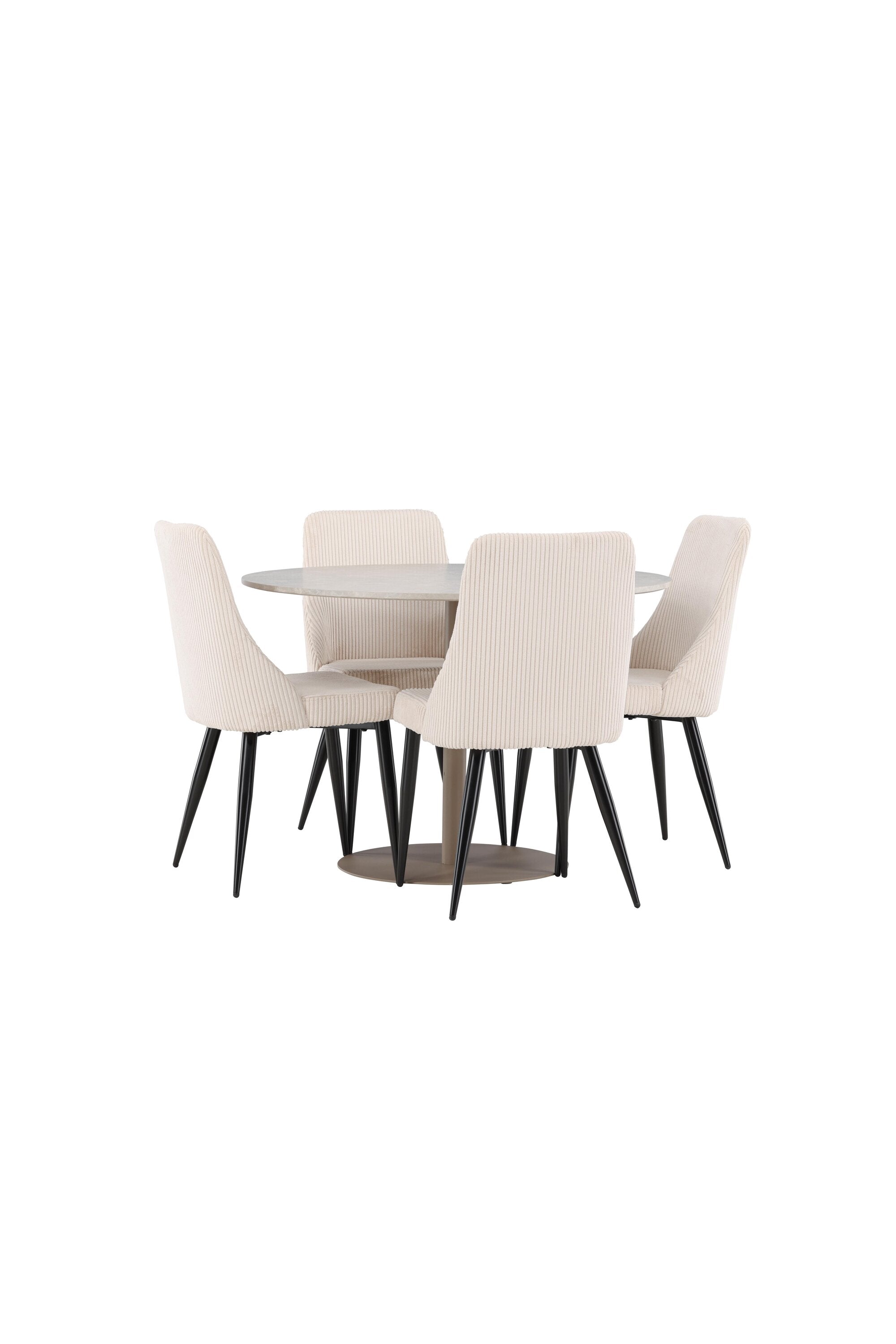 Lycke Esstisch mit Leone Stühlen in  präsentiert im Onlineshop von KAQTU Design AG. Bartischset ist von Venture Home
