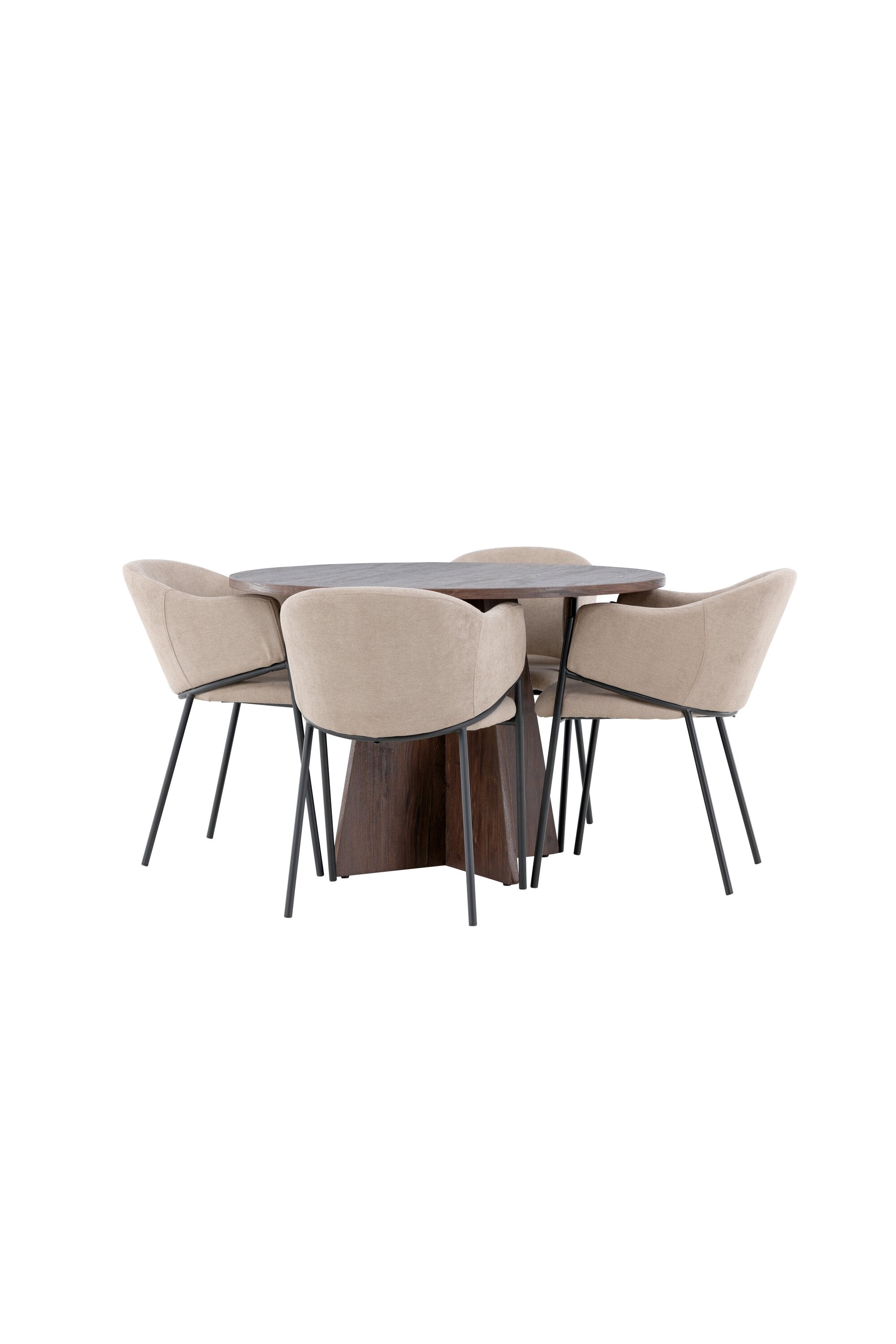 Bootcut Esszimmertisch mit Evelina Stühlen in  präsentiert im Onlineshop von KAQTU Design AG. Bartischset ist von Venture Home