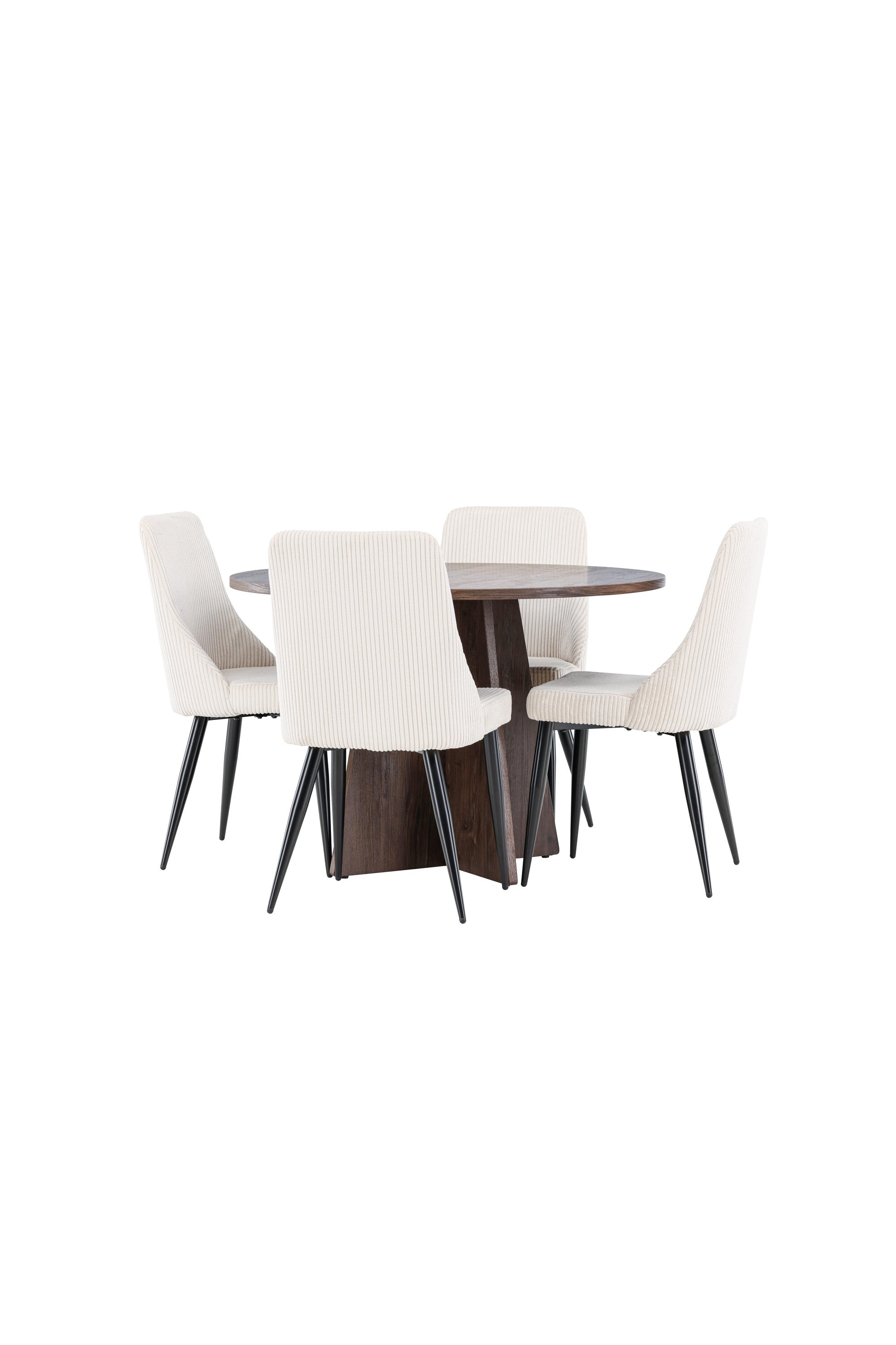 Bootcut Esstisch mit Leone Stühlen in  präsentiert im Onlineshop von KAQTU Design AG. Bartischset ist von Venture Home