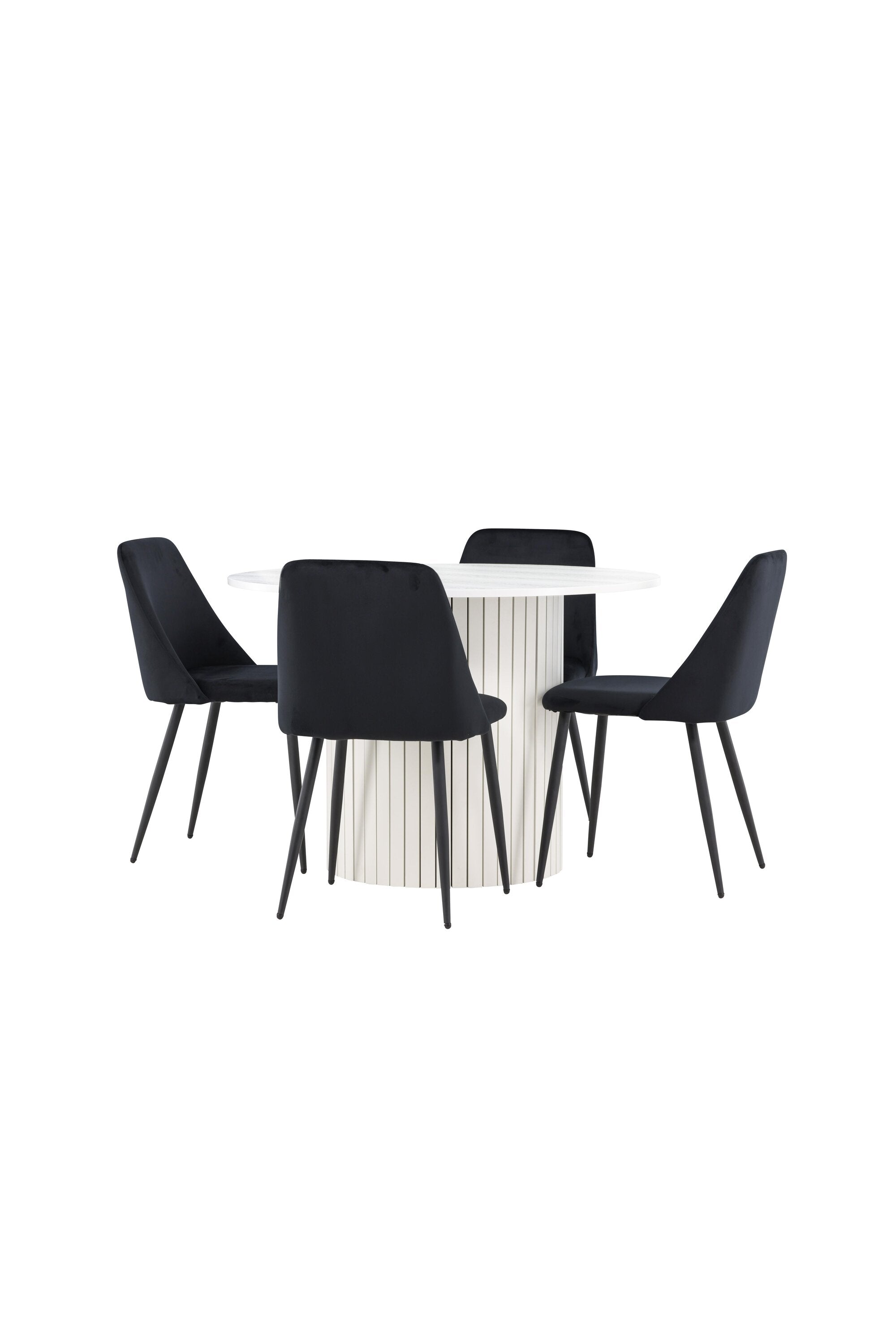 Härön Esstisch mit Night Stühlen in  präsentiert im Onlineshop von KAQTU Design AG. Bartischset ist von Venture Home