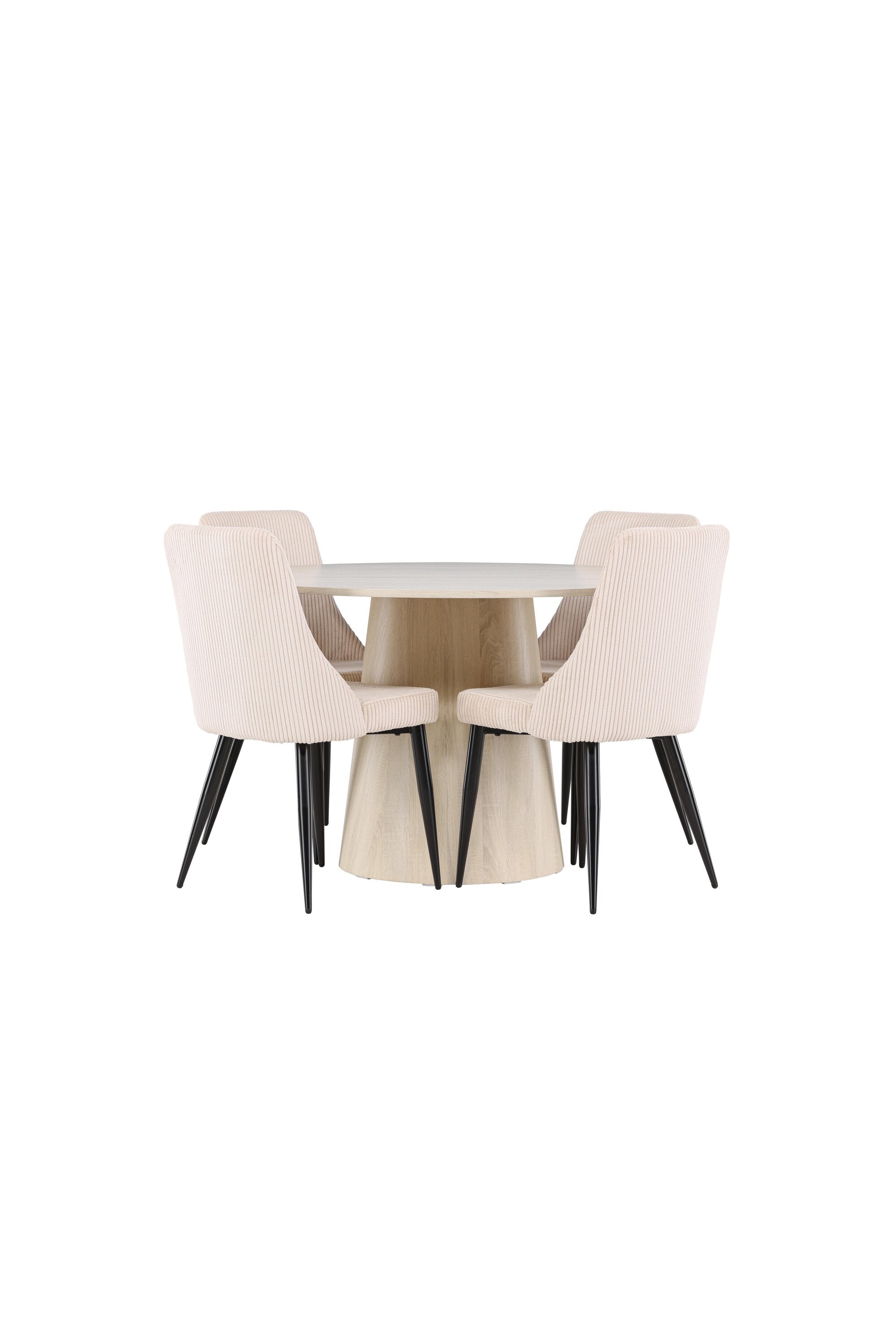 Lanzo Esstisch mit Leone Stühlen in  präsentiert im Onlineshop von KAQTU Design AG. Bartischset ist von Venture Home