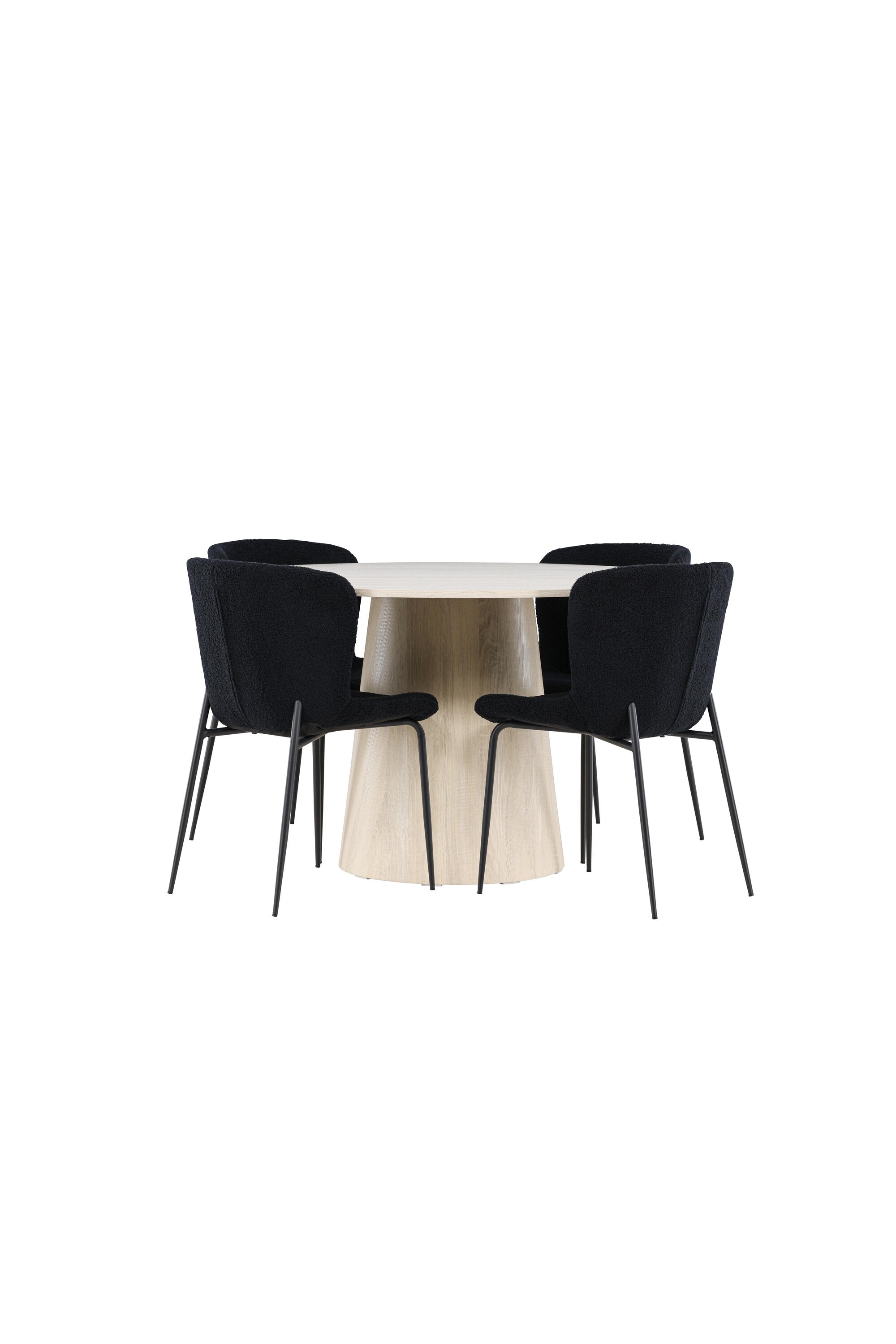 Lanzo Esstisch mit Modesto Esszimmerstuhl in  präsentiert im Onlineshop von KAQTU Design AG. Esstischset ist von Venture Home