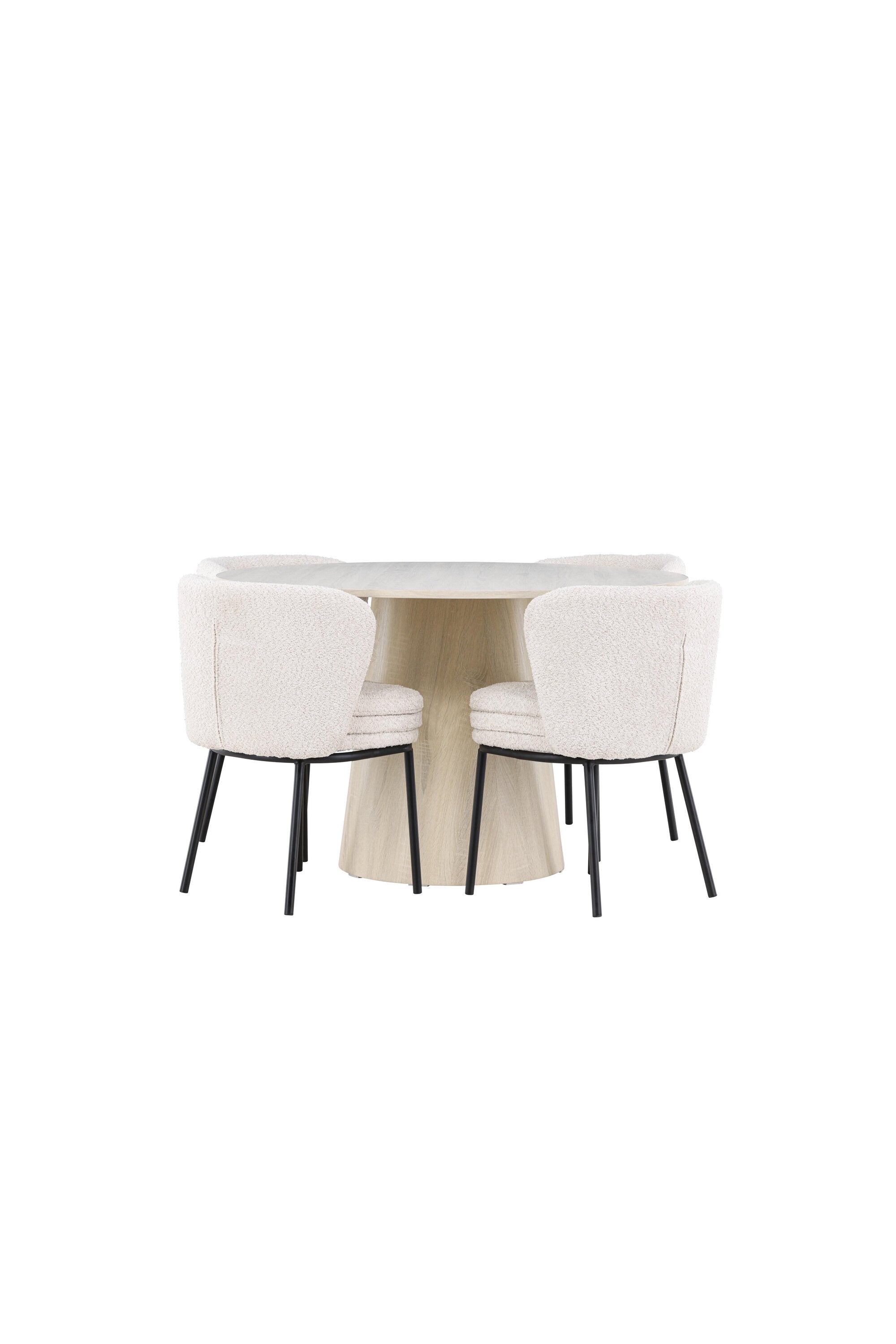 Lanzo Esstisch mit Agnes Stühlen in  präsentiert im Onlineshop von KAQTU Design AG. Bartischset ist von Venture Home