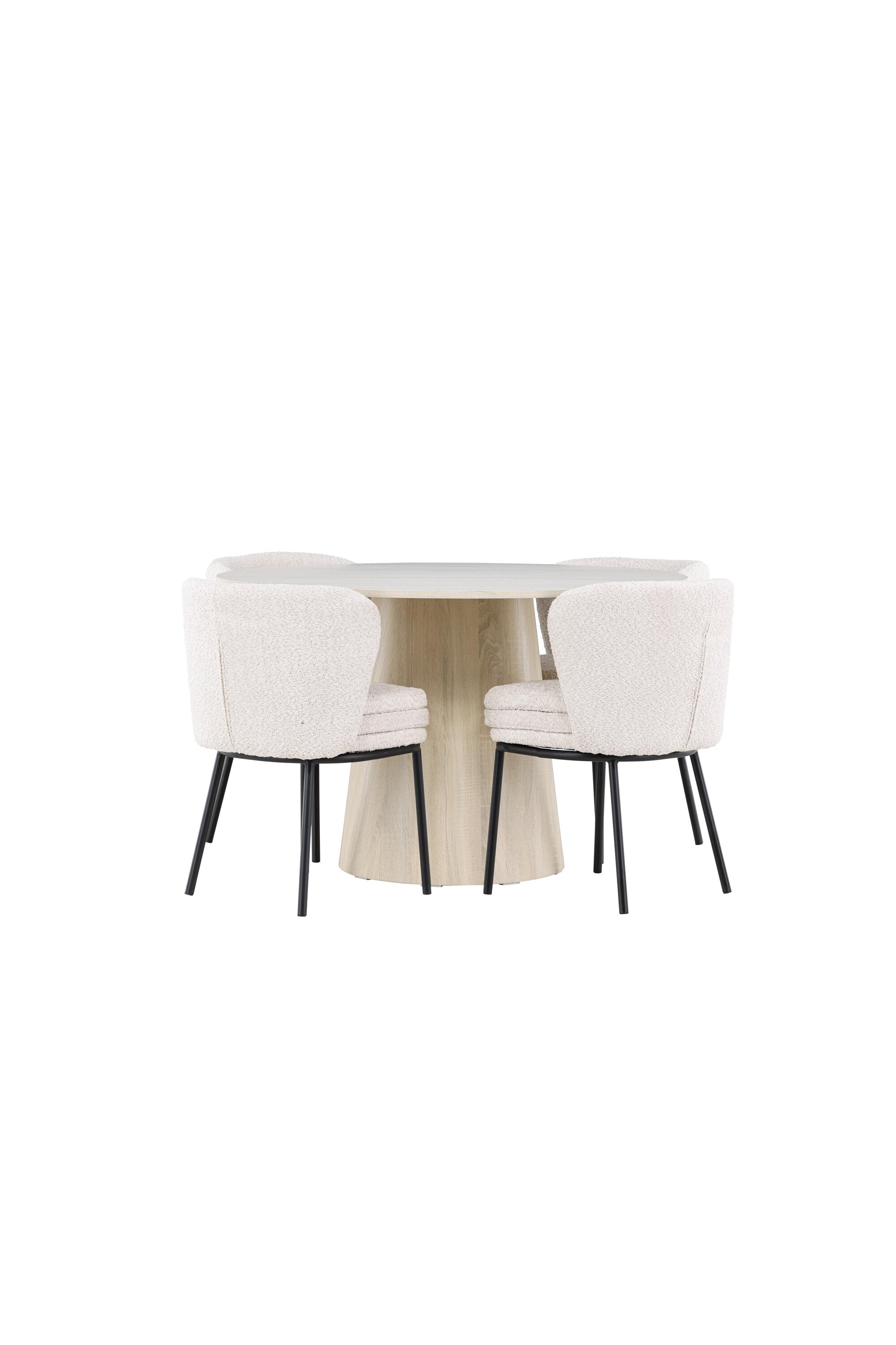 Lanzo Esstisch mit Agnes Stühlen in  präsentiert im Onlineshop von KAQTU Design AG. Bartischset ist von Venture Home
