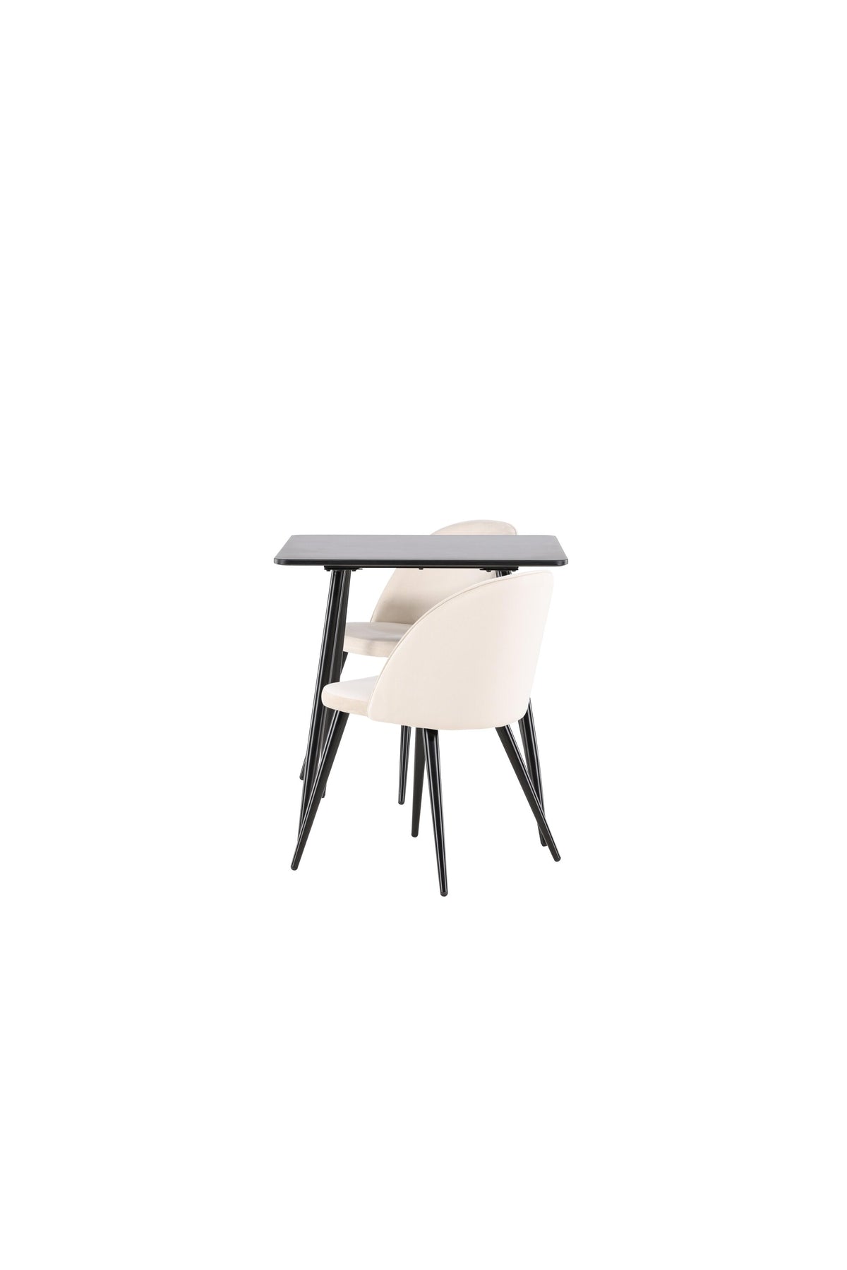 Polar Esstisch mit Velvet Stühlen in  präsentiert im Onlineshop von KAQTU Design AG. Esszimmerset ist von Venture Home