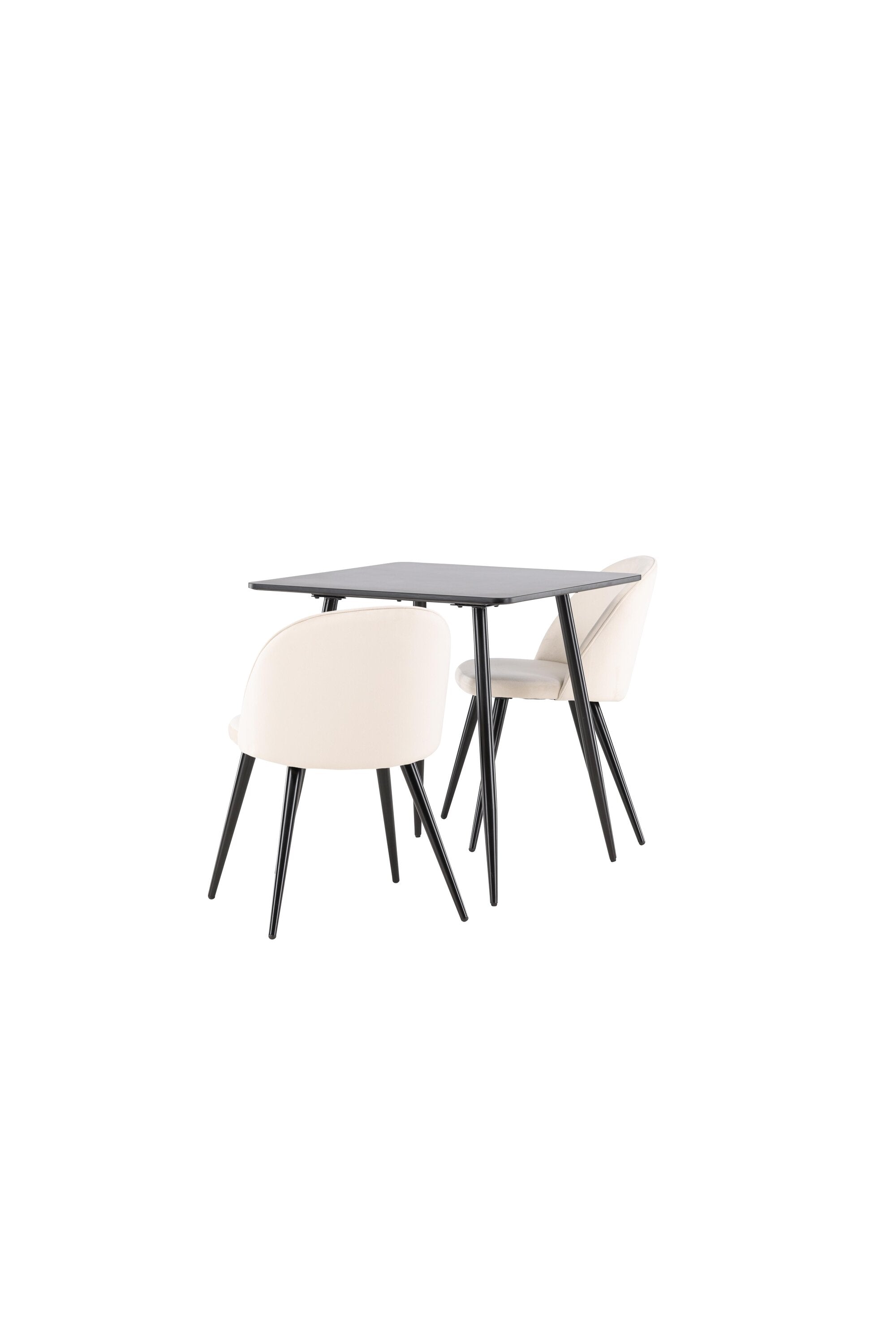 Polar Esstisch mit Velvet Esszimmerstuhl in  präsentiert im Onlineshop von KAQTU Design AG. Esstischset ist von Venture Home