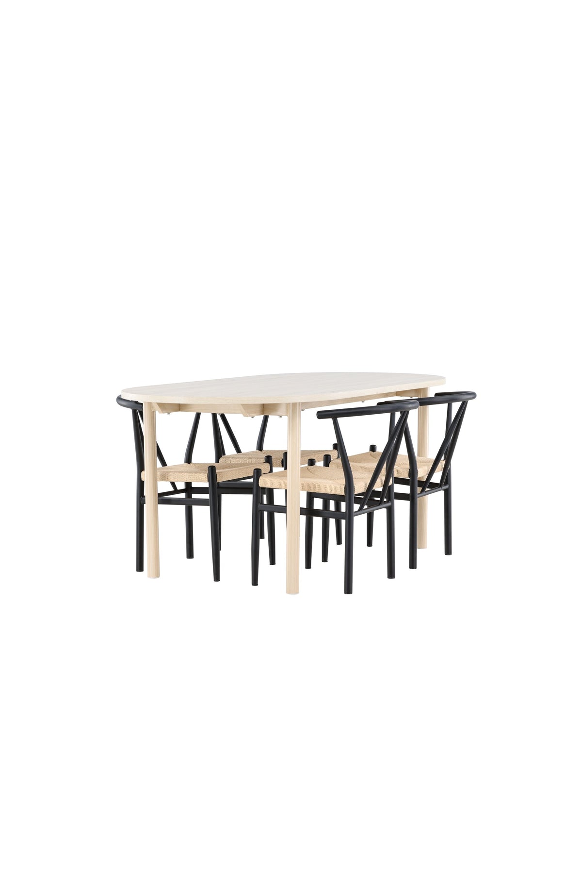 Andy Esstisch mit Alfons Stühlen in  präsentiert im Onlineshop von KAQTU Design AG. Esszimmerset ist von Venture Home