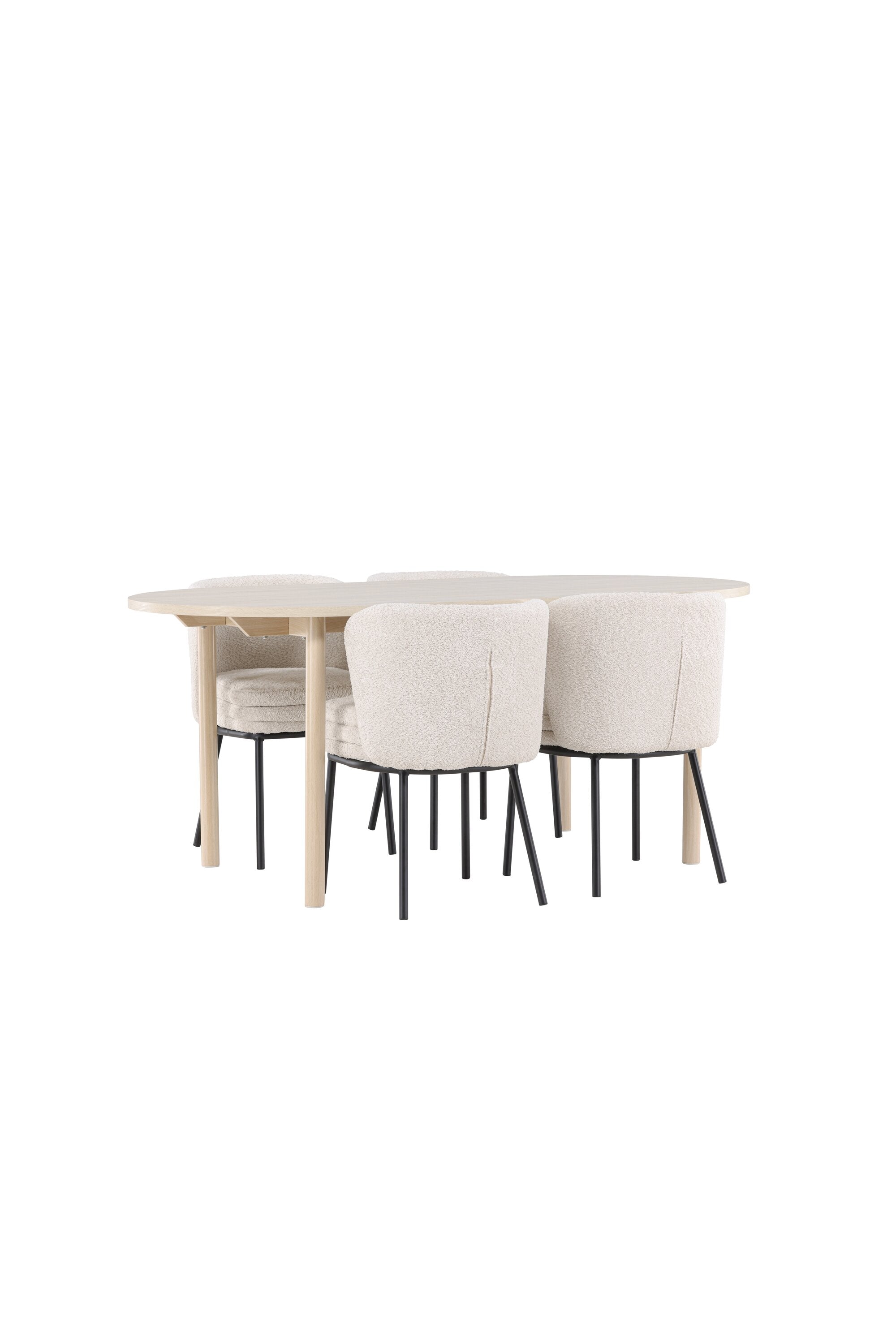 Andy Esstisch mit Agnes Stühlen in  präsentiert im Onlineshop von KAQTU Design AG. Esszimmerset ist von Venture Home