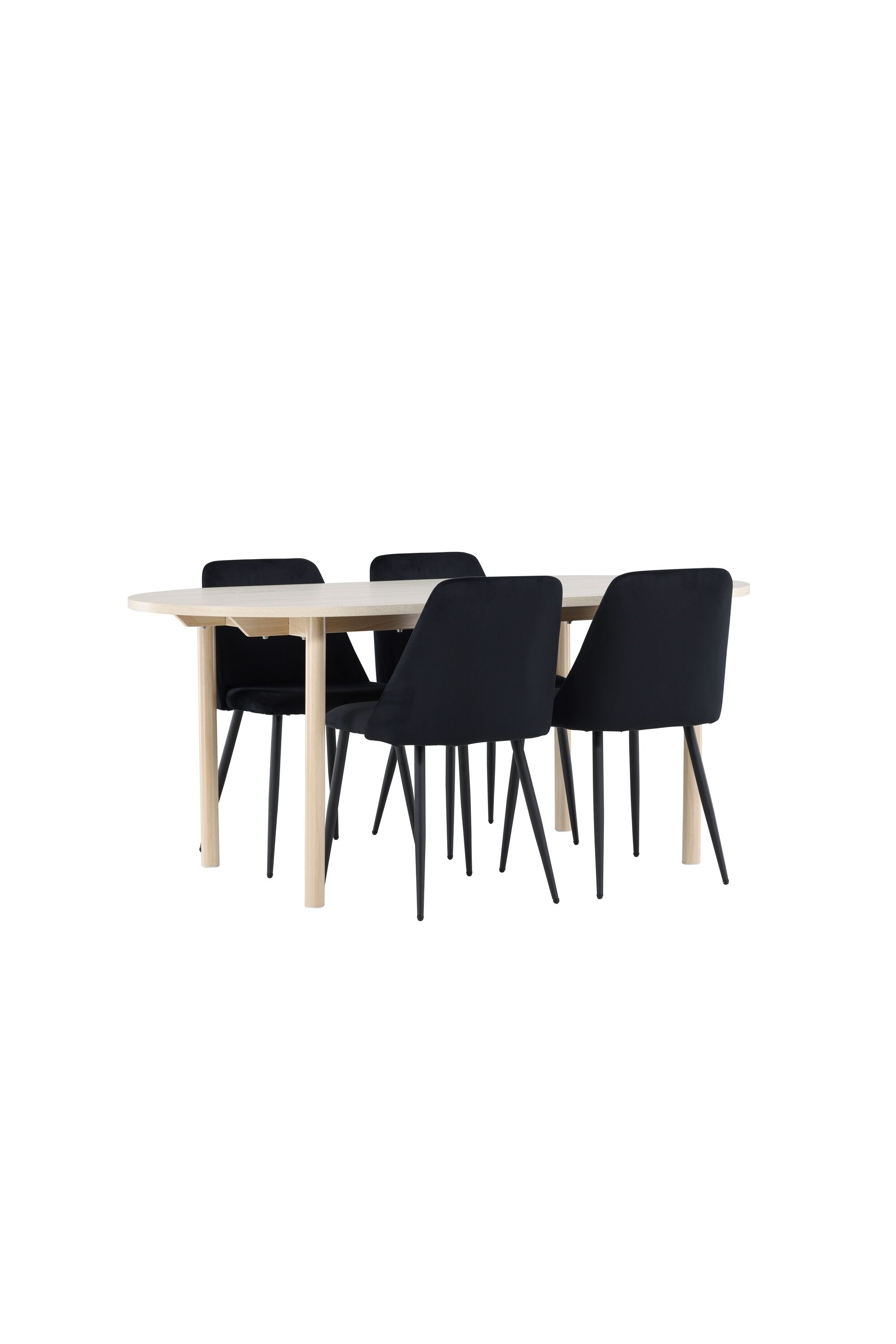 Elegantes Esstischset bestehend aus dem Andy Esstisch und den stilvollen Night Stühlen von Venture Home, perfekt für moderne Esszimmer.