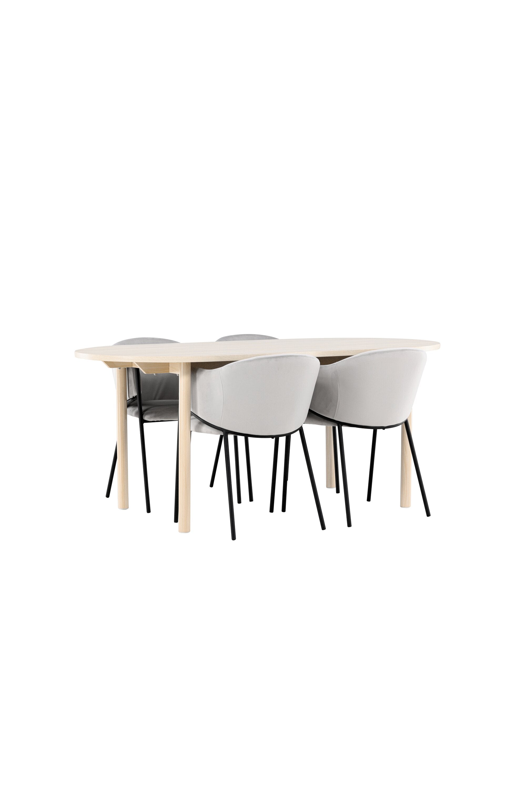 Tisch Andy mit Stühlen Evelina in  präsentiert im Onlineshop von KAQTU Design AG. Esszimmerset ist von Venture Home