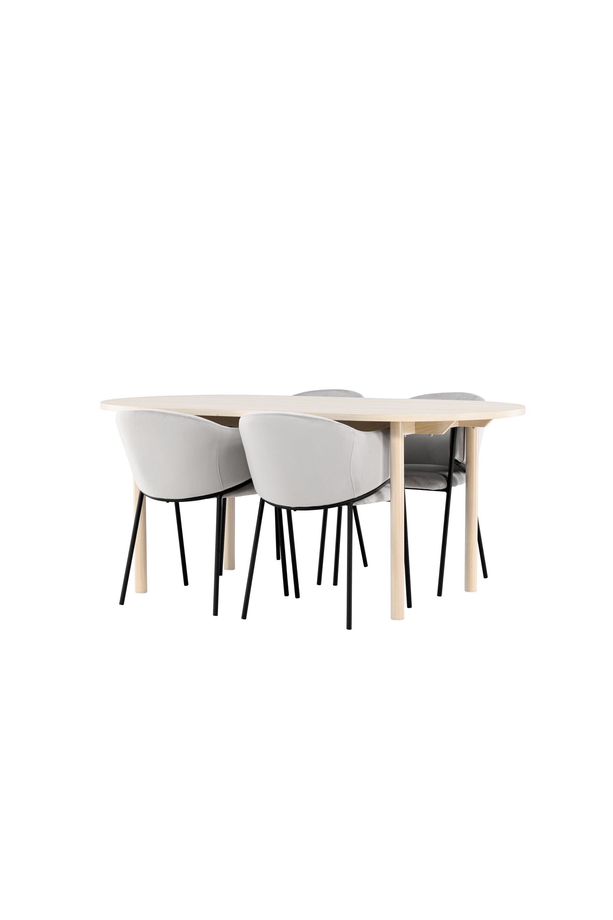 Tisch Andy mit Stühlen Evelina in  präsentiert im Onlineshop von KAQTU Design AG. Esszimmerset ist von Venture Home