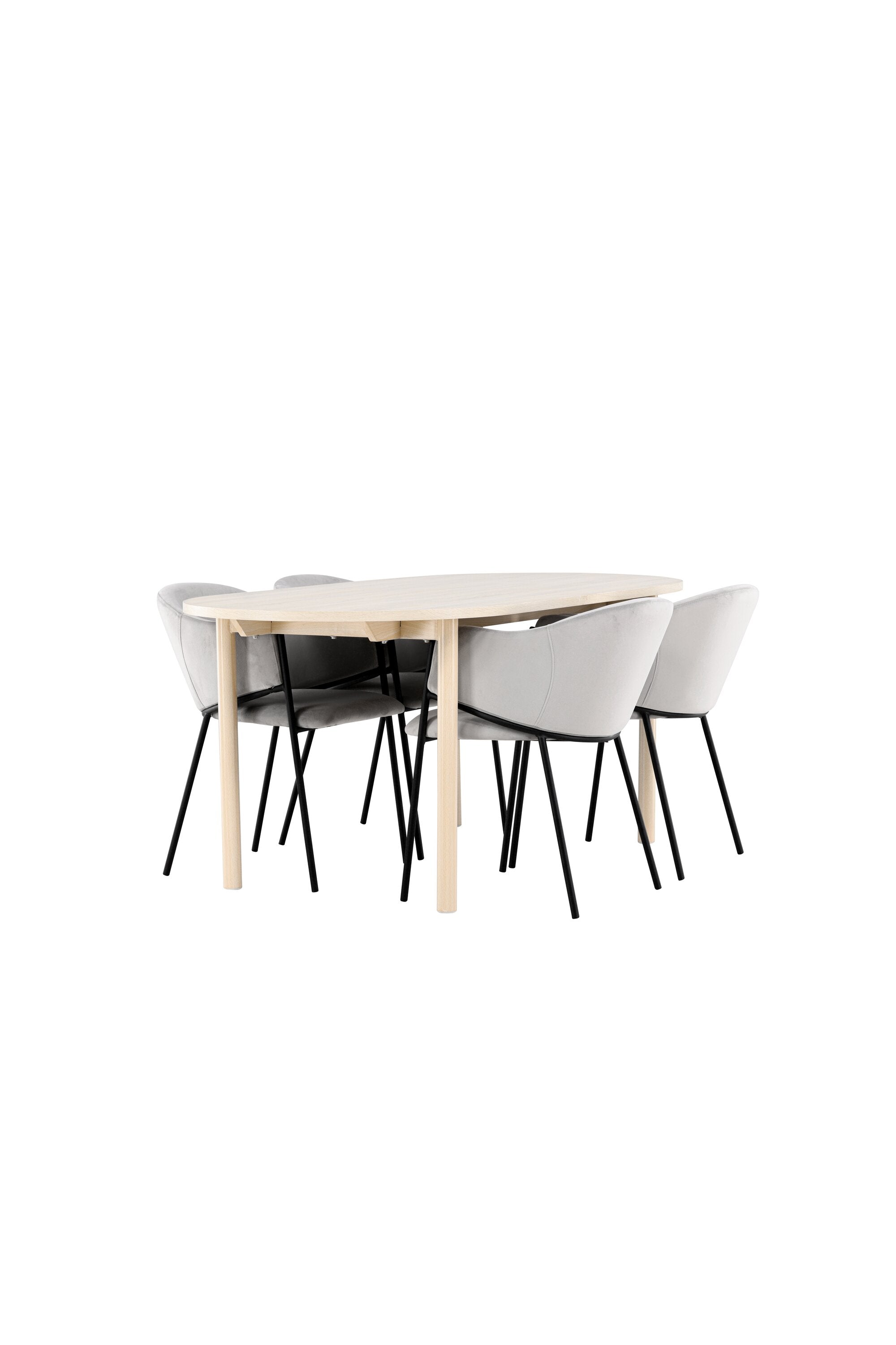 Tisch Andy mit Stühlen Evelina in  präsentiert im Onlineshop von KAQTU Design AG. Esszimmerset ist von Venture Home