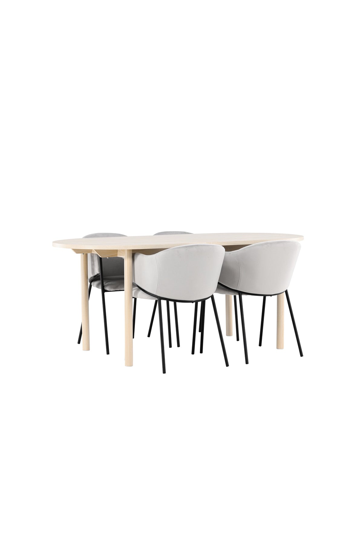 Tisch Andy mit Stühlen Evelina in  präsentiert im Onlineshop von KAQTU Design AG. Esszimmerset ist von Venture Home