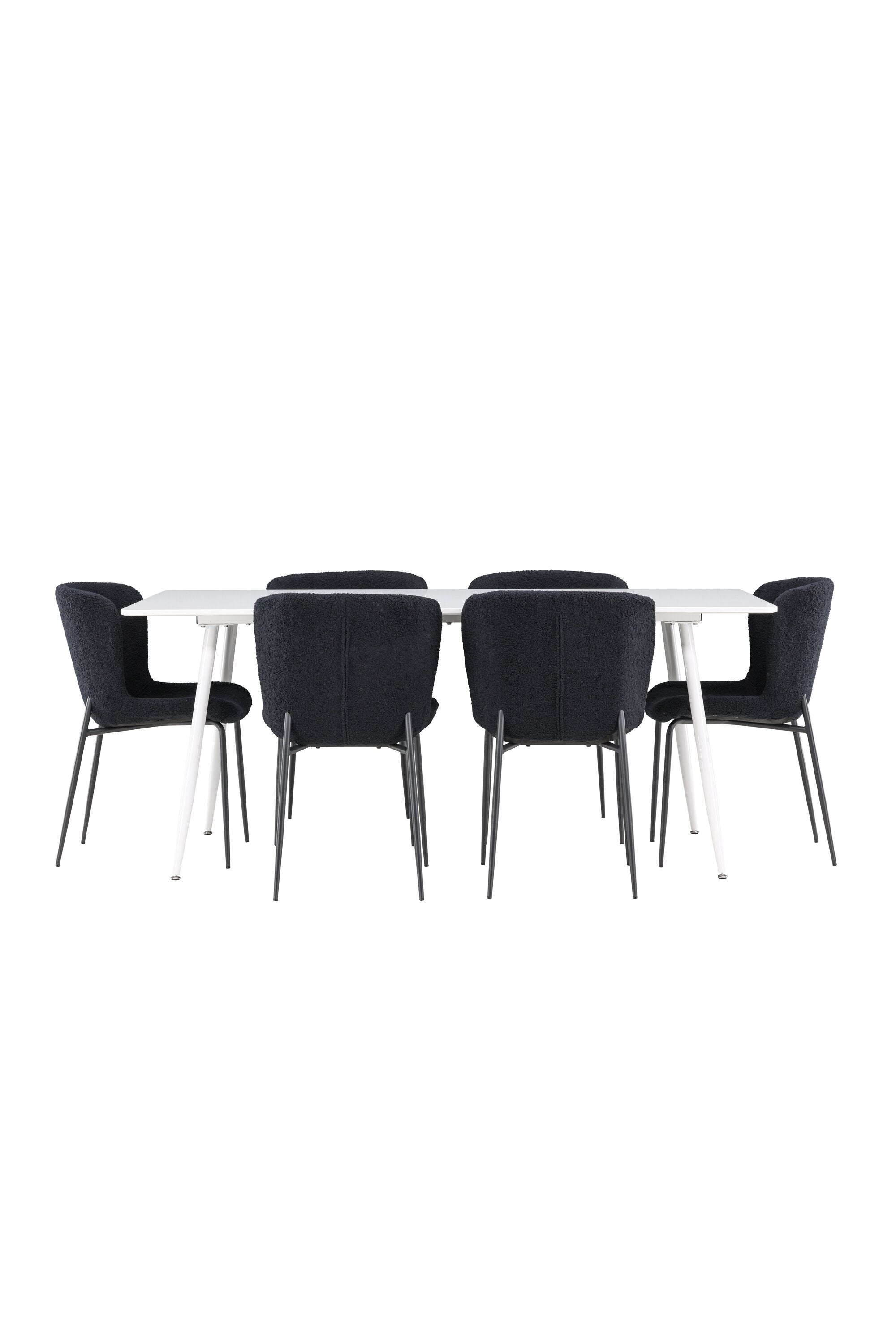 Silar Esstisch mit Modesto Stühlen in  präsentiert im Onlineshop von KAQTU Design AG. Esszimmerset ist von Venture Home