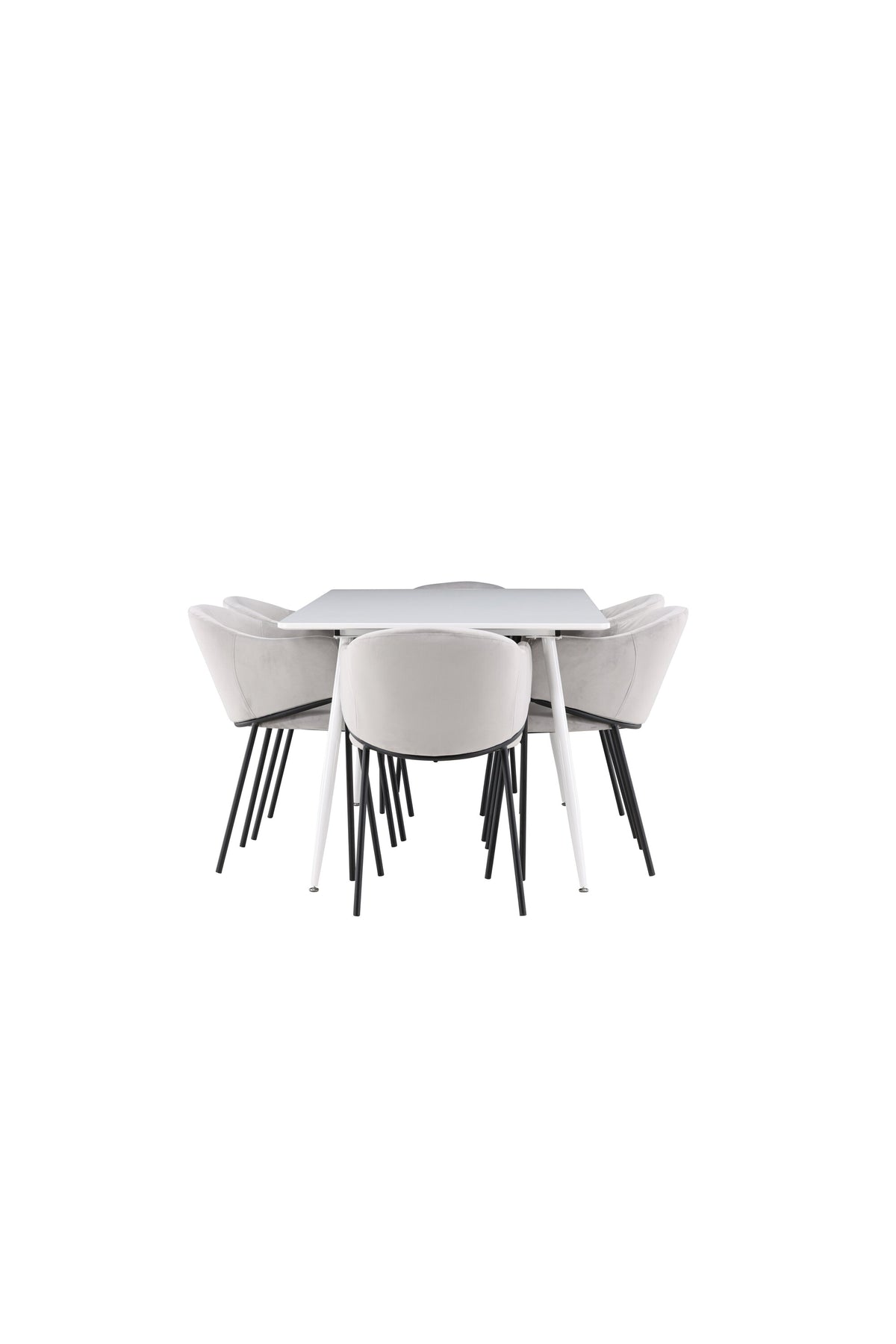 Silar Esstisch mit Evelina Stühlen in  präsentiert im Onlineshop von KAQTU Design AG. Esszimmerset ist von Venture Home
