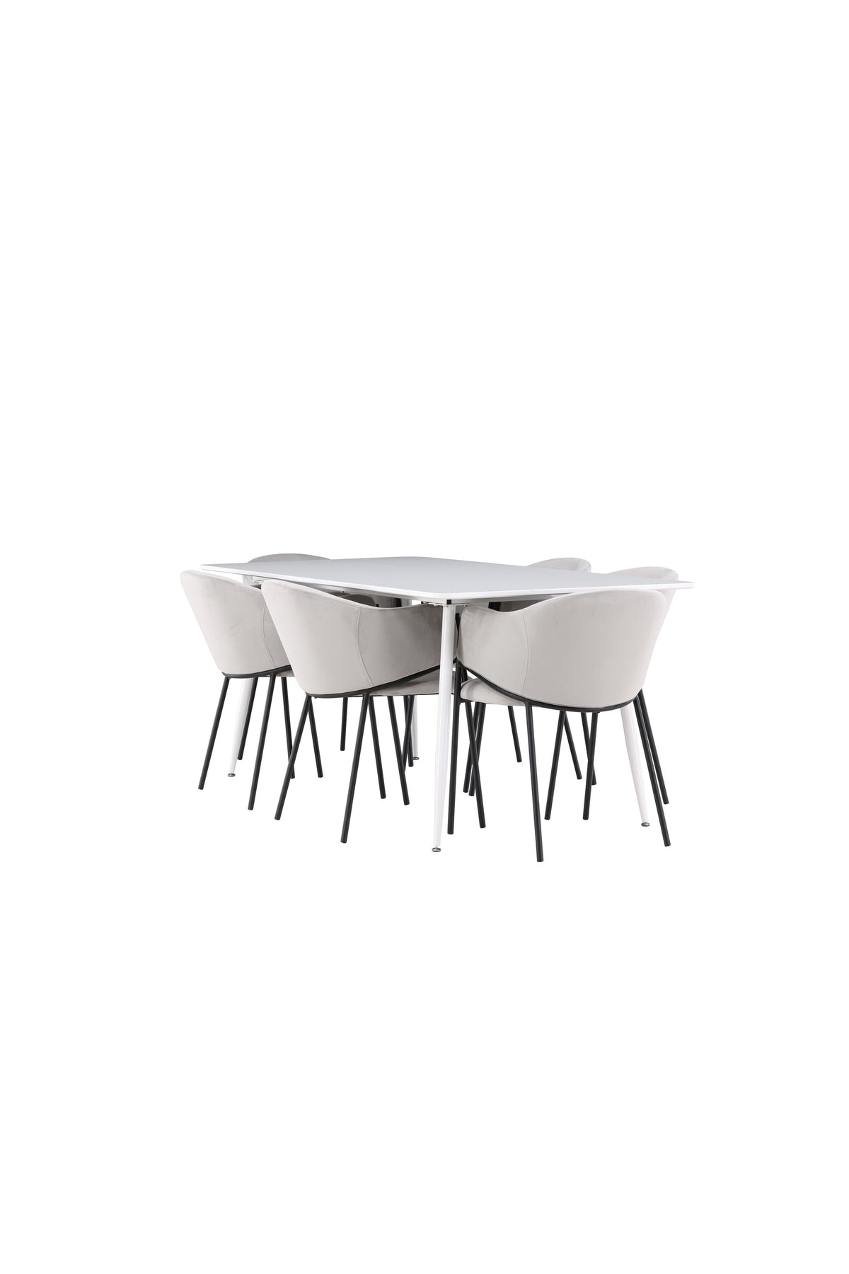 Silar Esstisch mit Evelina Stühlen in  präsentiert im Onlineshop von KAQTU Design AG. Esszimmerset ist von Venture Home