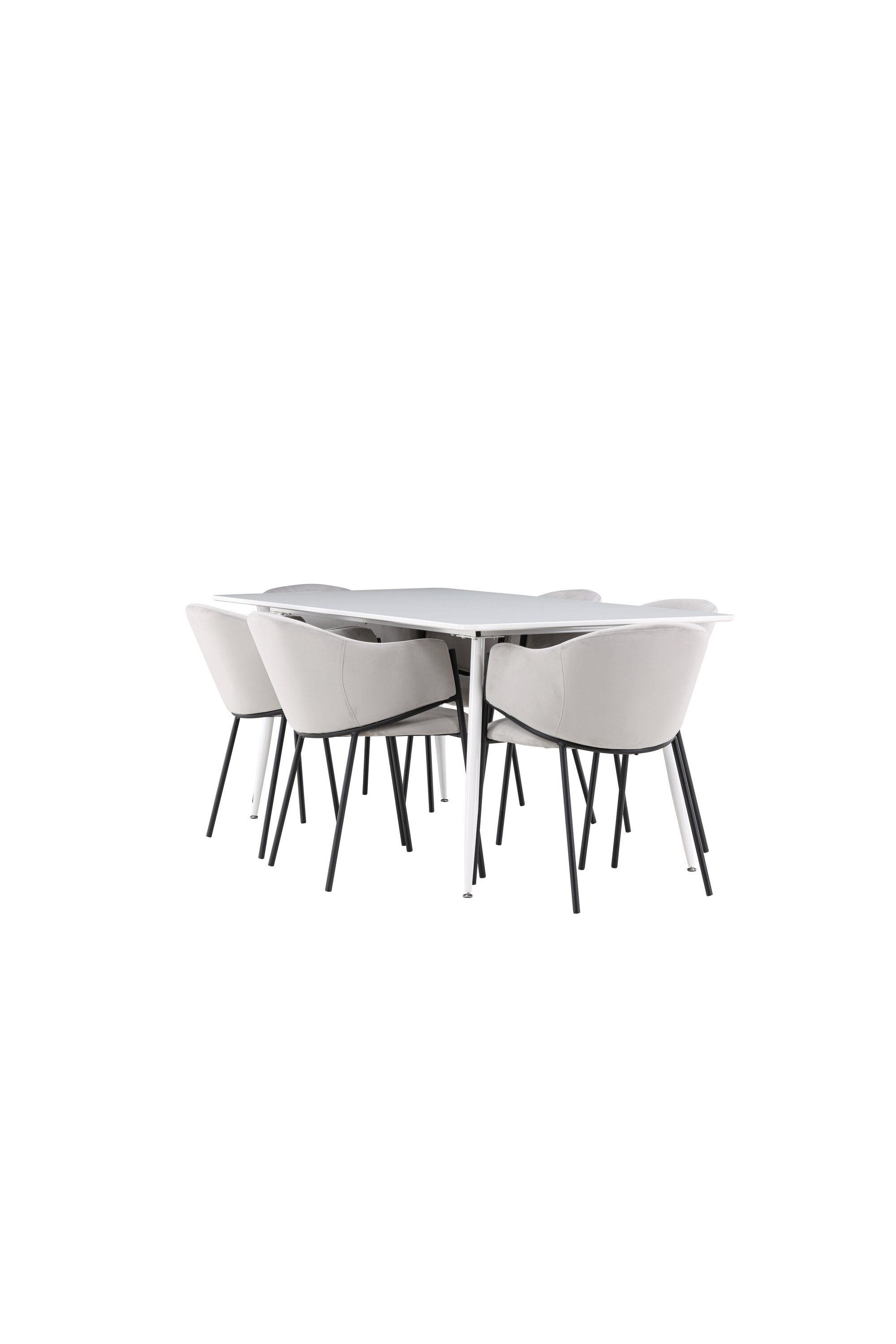Silar Esstisch mit Evelina Stühlen in  präsentiert im Onlineshop von KAQTU Design AG. Esszimmerset ist von Venture Home