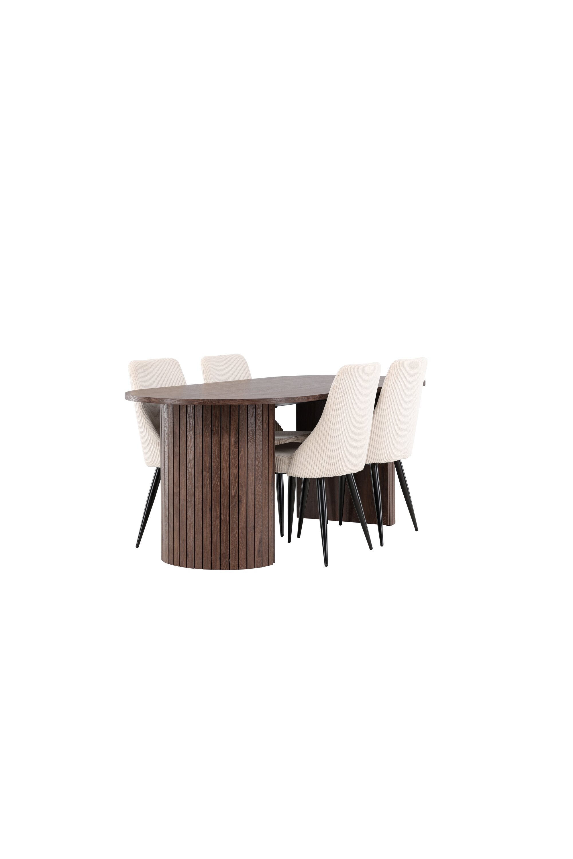Härön Esstisch mit Leone Stühlen in  präsentiert im Onlineshop von KAQTU Design AG. Esszimmerset ist von Venture Home