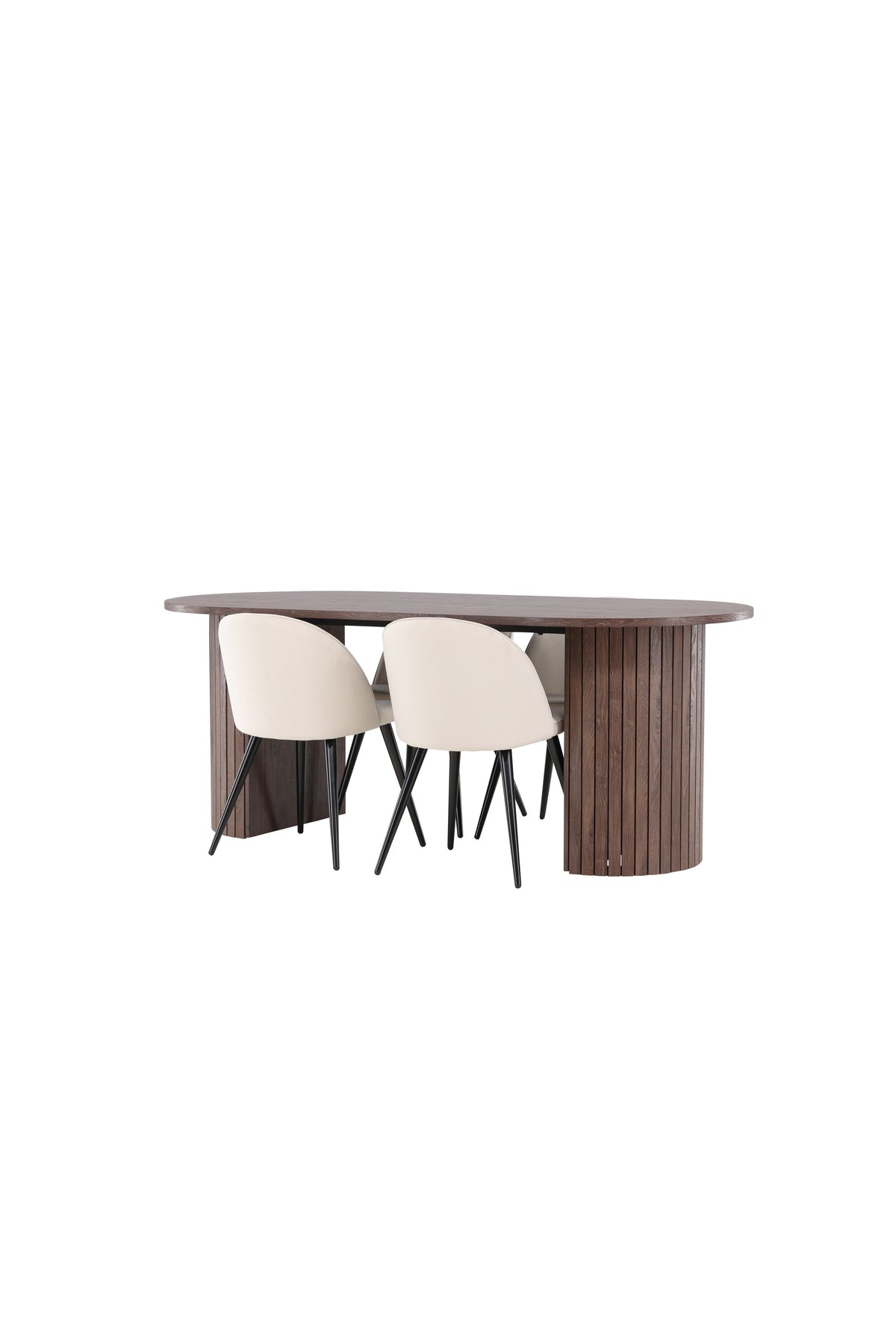Härön Esstisch mit Velvet Stühlen in  präsentiert im Onlineshop von KAQTU Design AG. Esszimmerset ist von Venture Home
