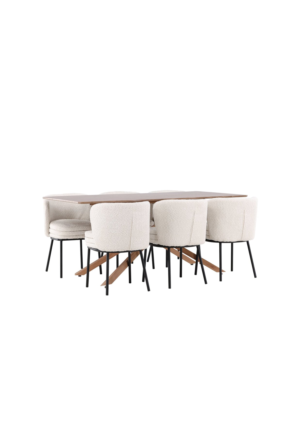 Piazza Esstisch mit Agnes Stühlen in  präsentiert im Onlineshop von KAQTU Design AG. Esszimmerset ist von Venture Home