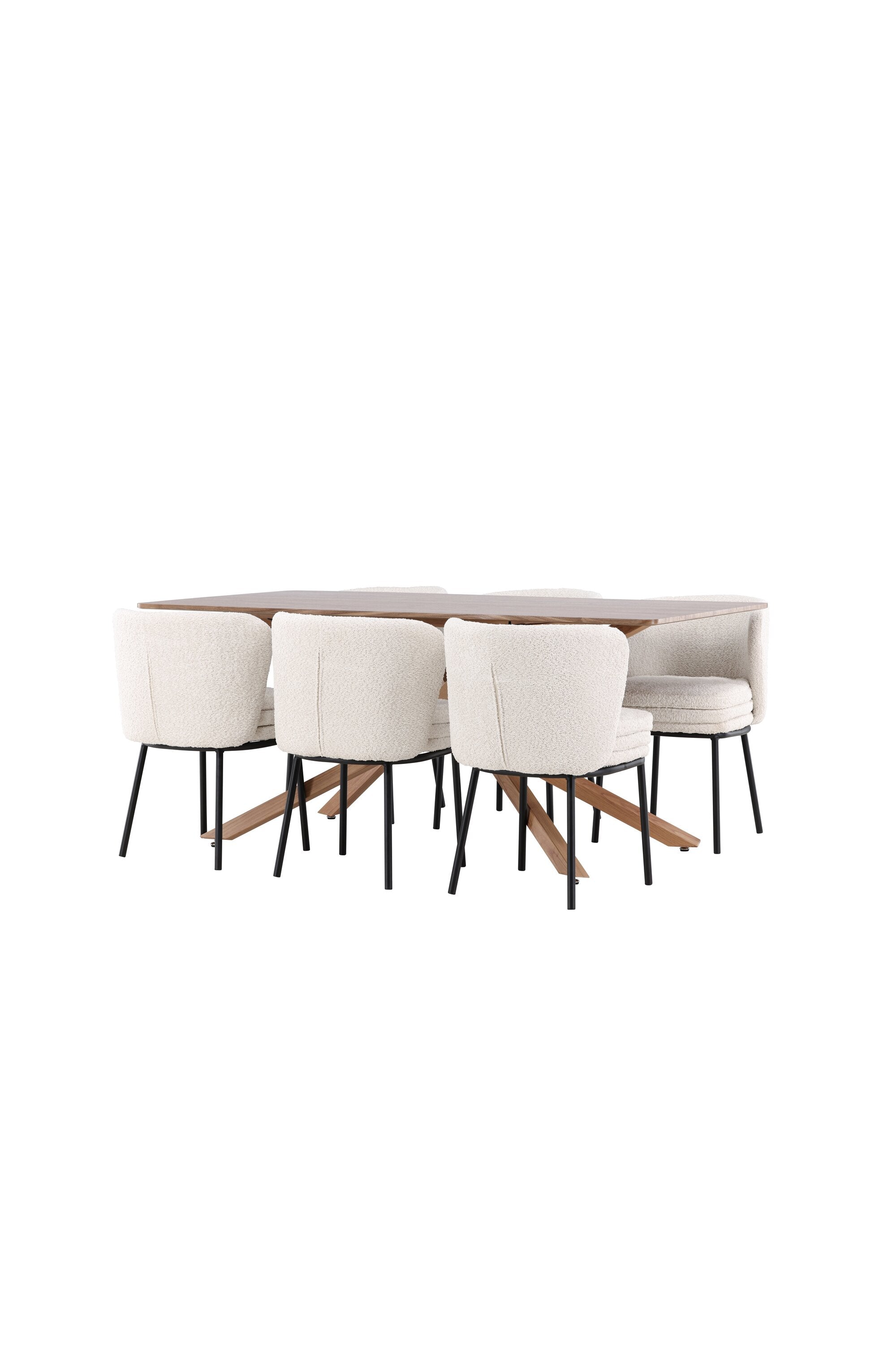 Piazza Esstisch mit Agnes Stühlen in  präsentiert im Onlineshop von KAQTU Design AG. Esszimmerset ist von Venture Home