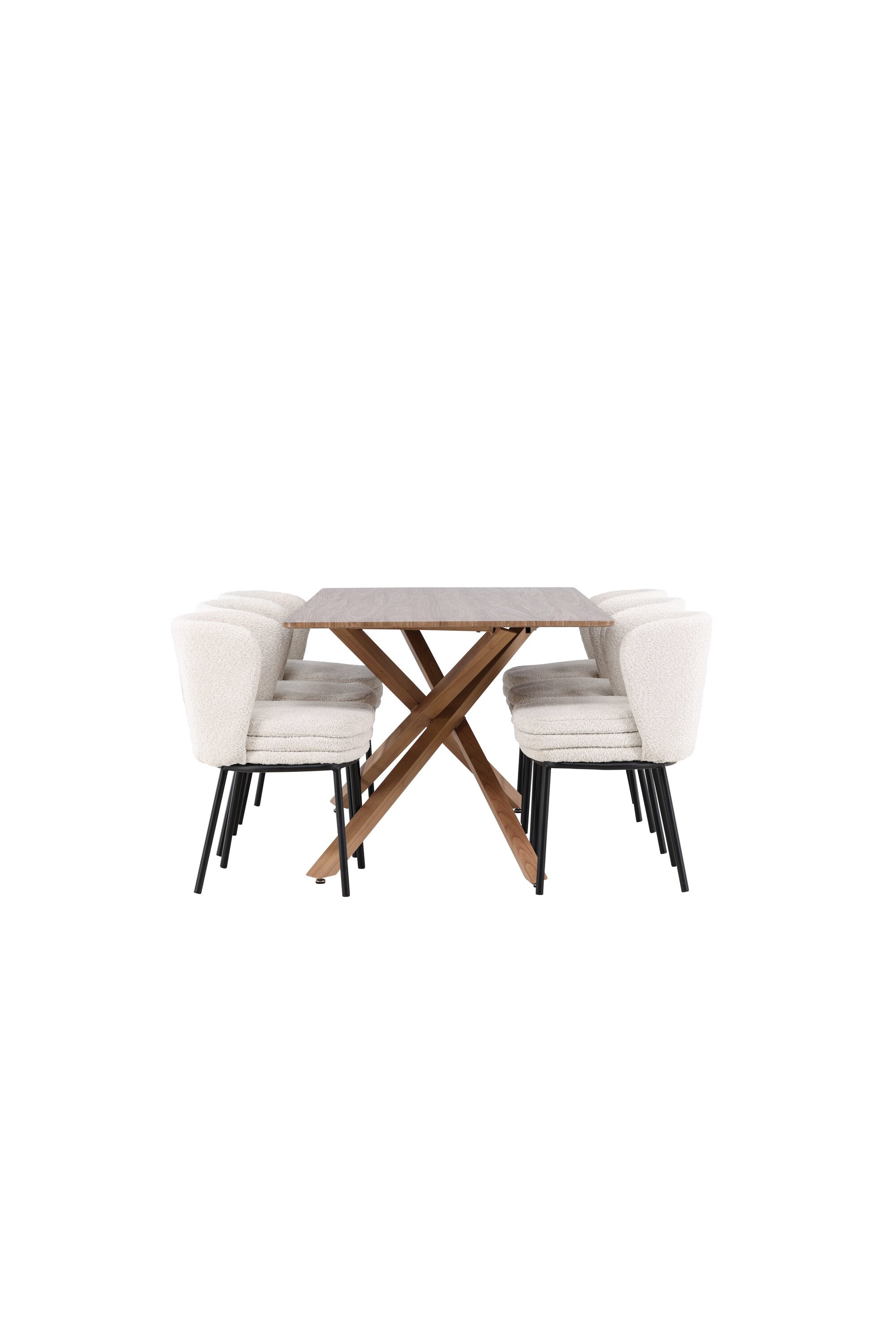 Piazza Esstisch mit Agnes Stühlen in  präsentiert im Onlineshop von KAQTU Design AG. Esszimmerset ist von Venture Home