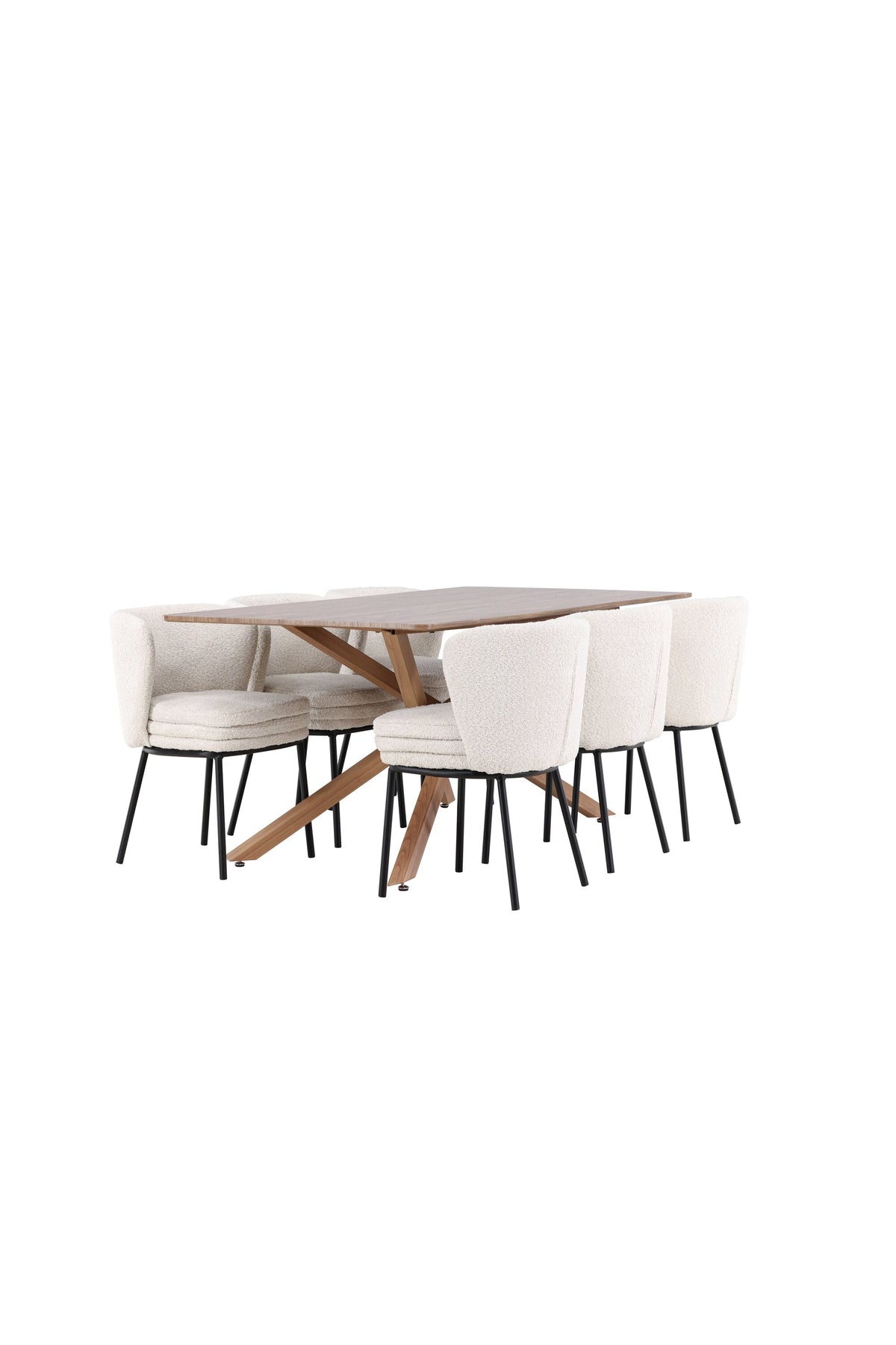 Piazza Esstisch mit Agnes Stühlen in  präsentiert im Onlineshop von KAQTU Design AG. Esszimmerset ist von Venture Home