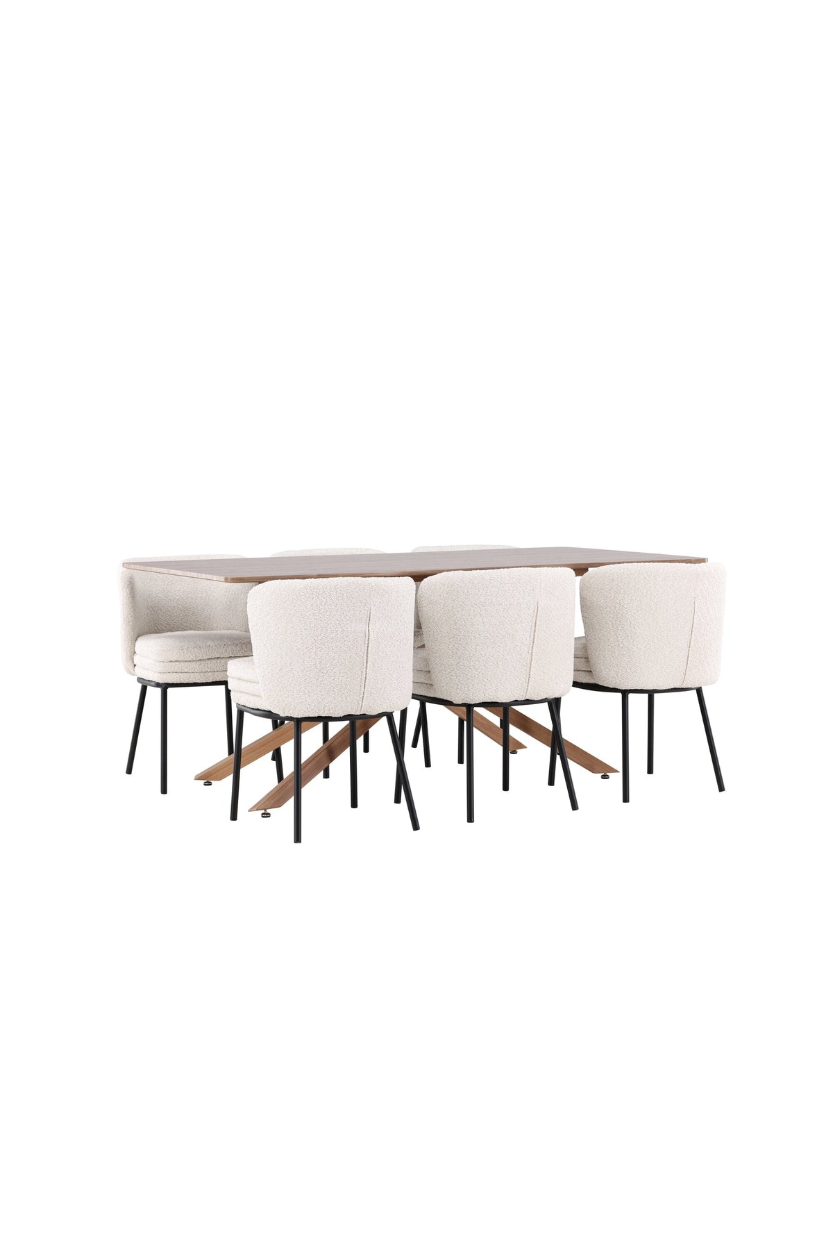 Piazza Esstisch mit Agnes Stühlen in  präsentiert im Onlineshop von KAQTU Design AG. Esszimmerset ist von Venture Home