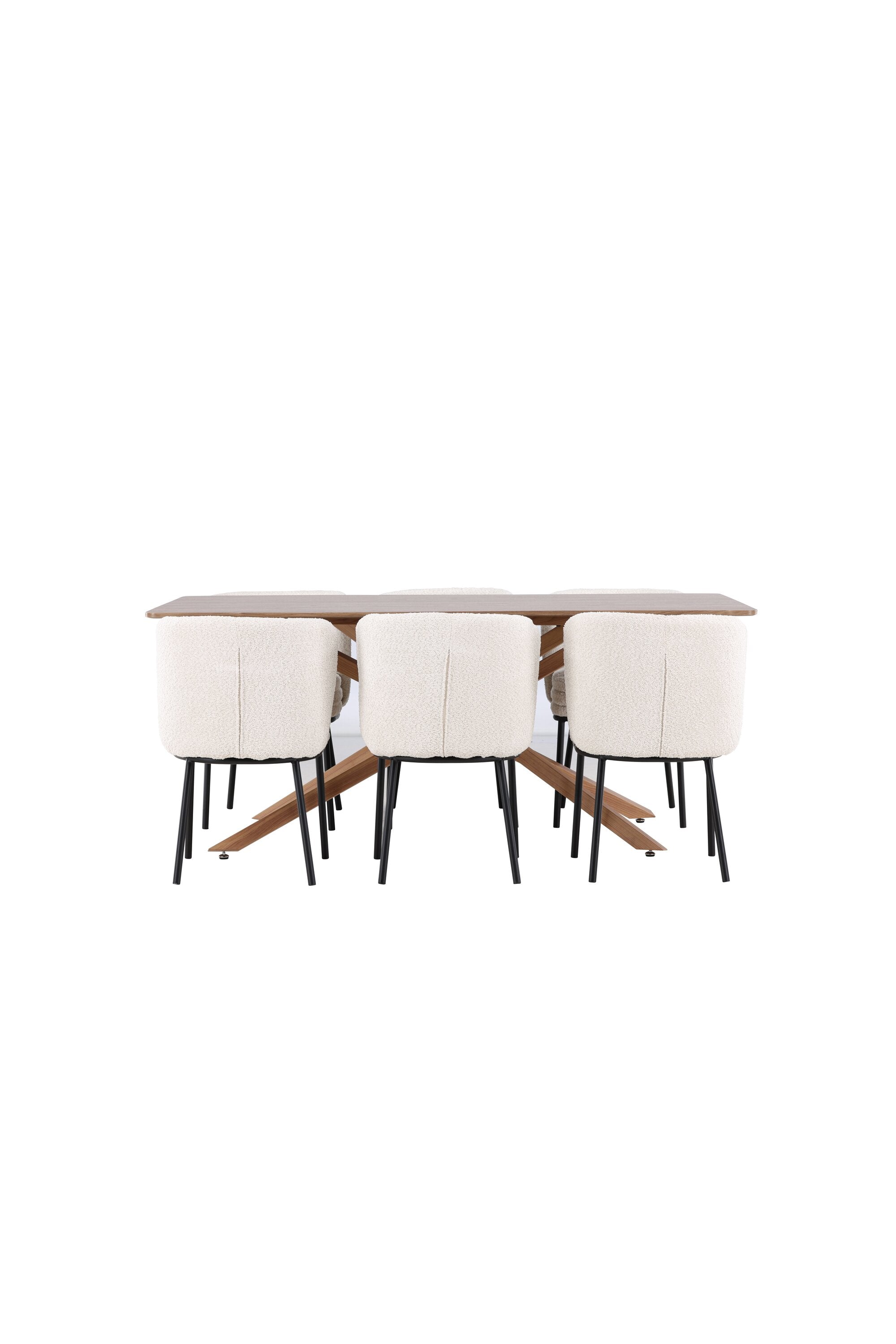 Piazza Esstisch mit Agnes Stühlen in  präsentiert im Onlineshop von KAQTU Design AG. Esszimmerset ist von Venture Home
