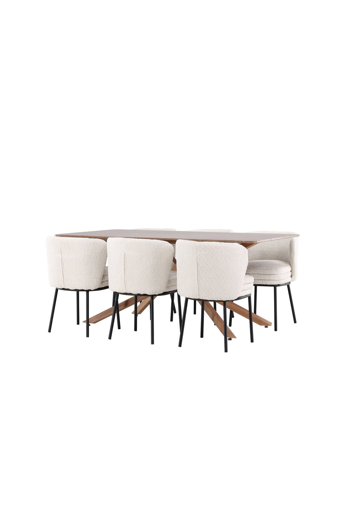 Piazza Esstisch mit Agnes Stühlen in  präsentiert im Onlineshop von KAQTU Design AG. Esszimmerset ist von Venture Home