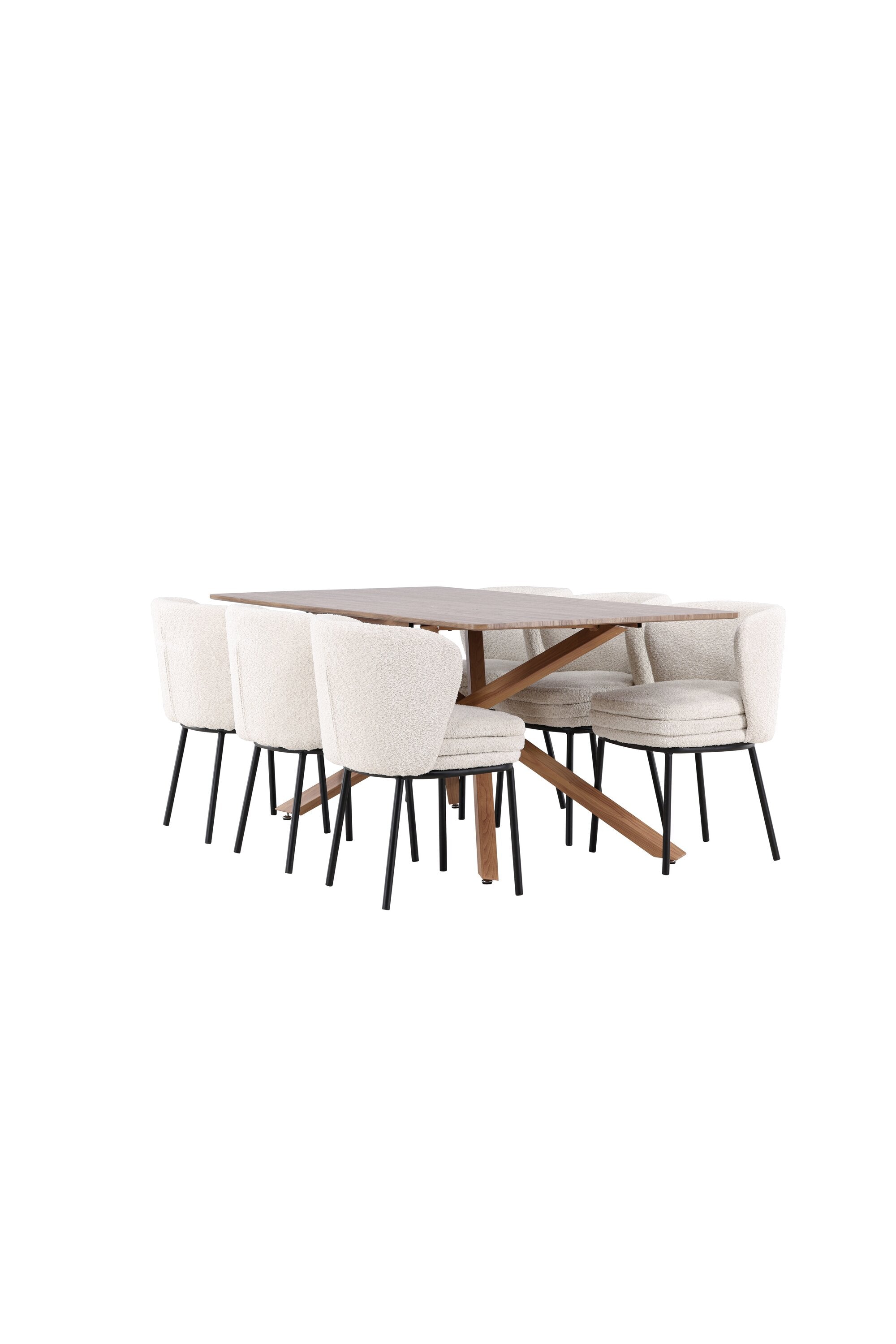 Piazza Esstisch mit Agnes Stühlen in  präsentiert im Onlineshop von KAQTU Design AG. Esszimmerset ist von Venture Home