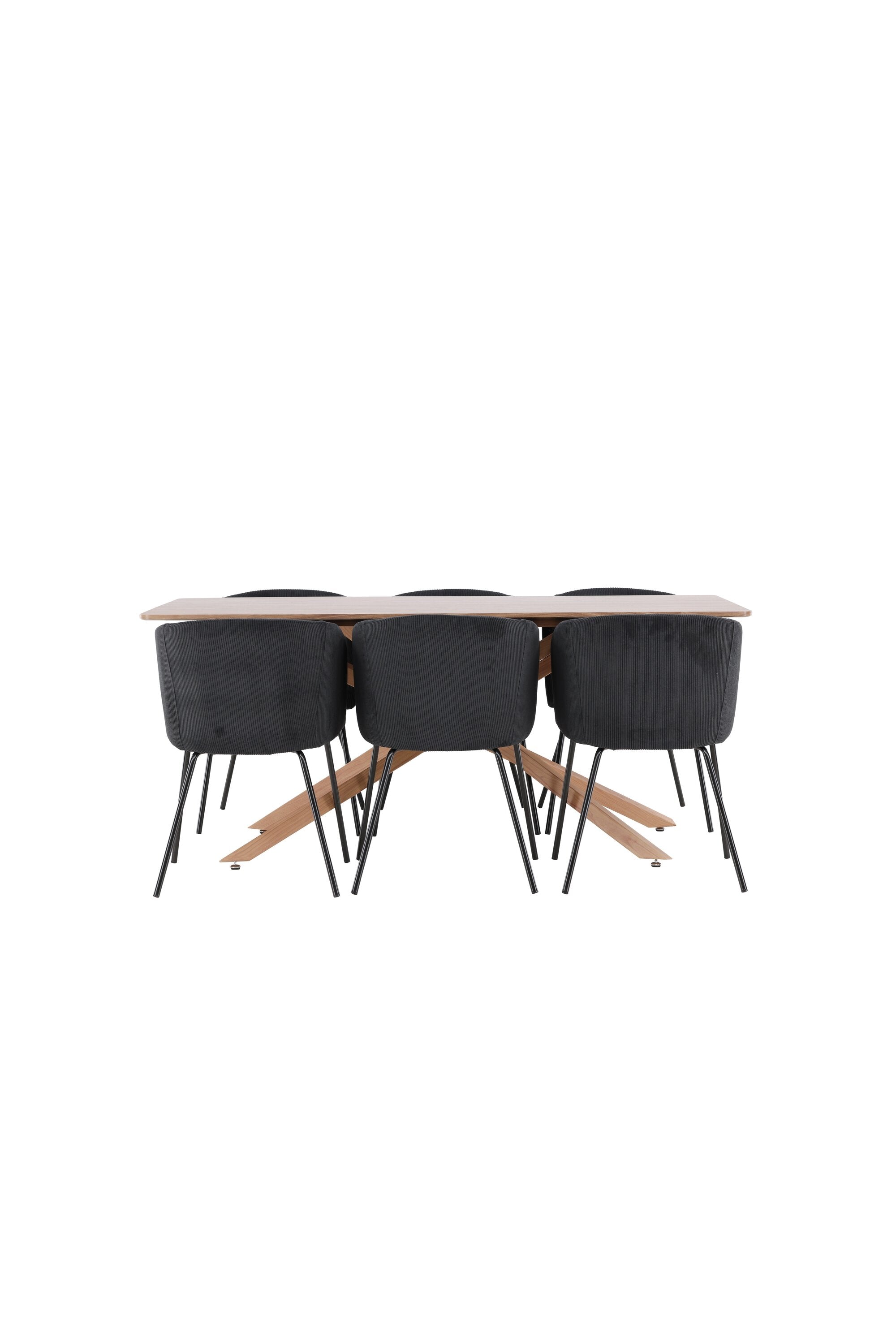 Piazza Esstisch mit Berit Stühlen in  präsentiert im Onlineshop von KAQTU Design AG. Esszimmerset ist von Venture Home