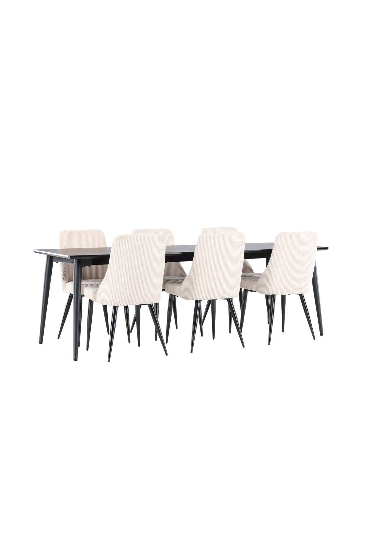 Ellis Esstisch mit Leone Stühlen in  präsentiert im Onlineshop von KAQTU Design AG. Esszimmerset ist von Venture Home