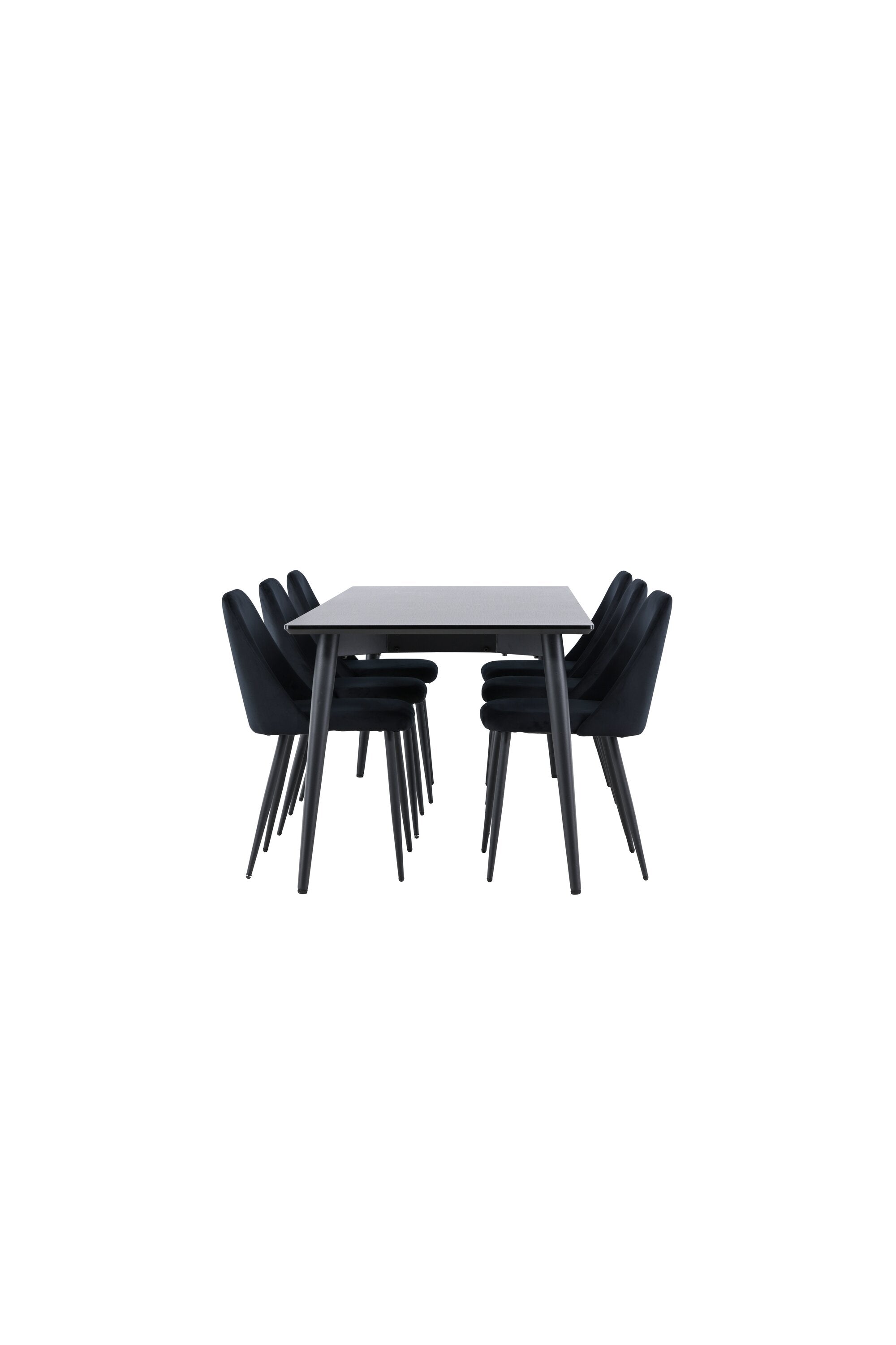 Esstisch Ellis mit Night Stühlen in  präsentiert im Onlineshop von KAQTU Design AG. Esszimmerset ist von Venture Home
