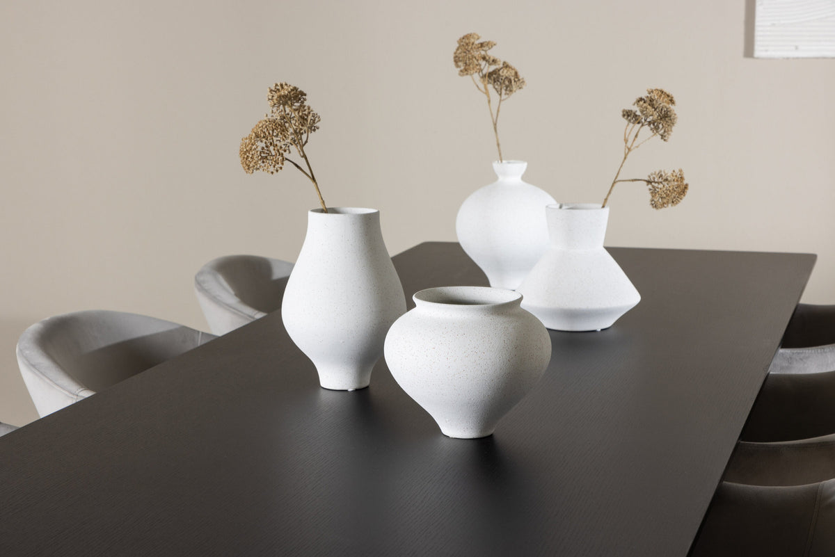Tisch Ellis mit Stühlen Evelina in Grau präsentiert im Onlineshop von KAQTU Design AG. Esszimmerset ist von Venture Home