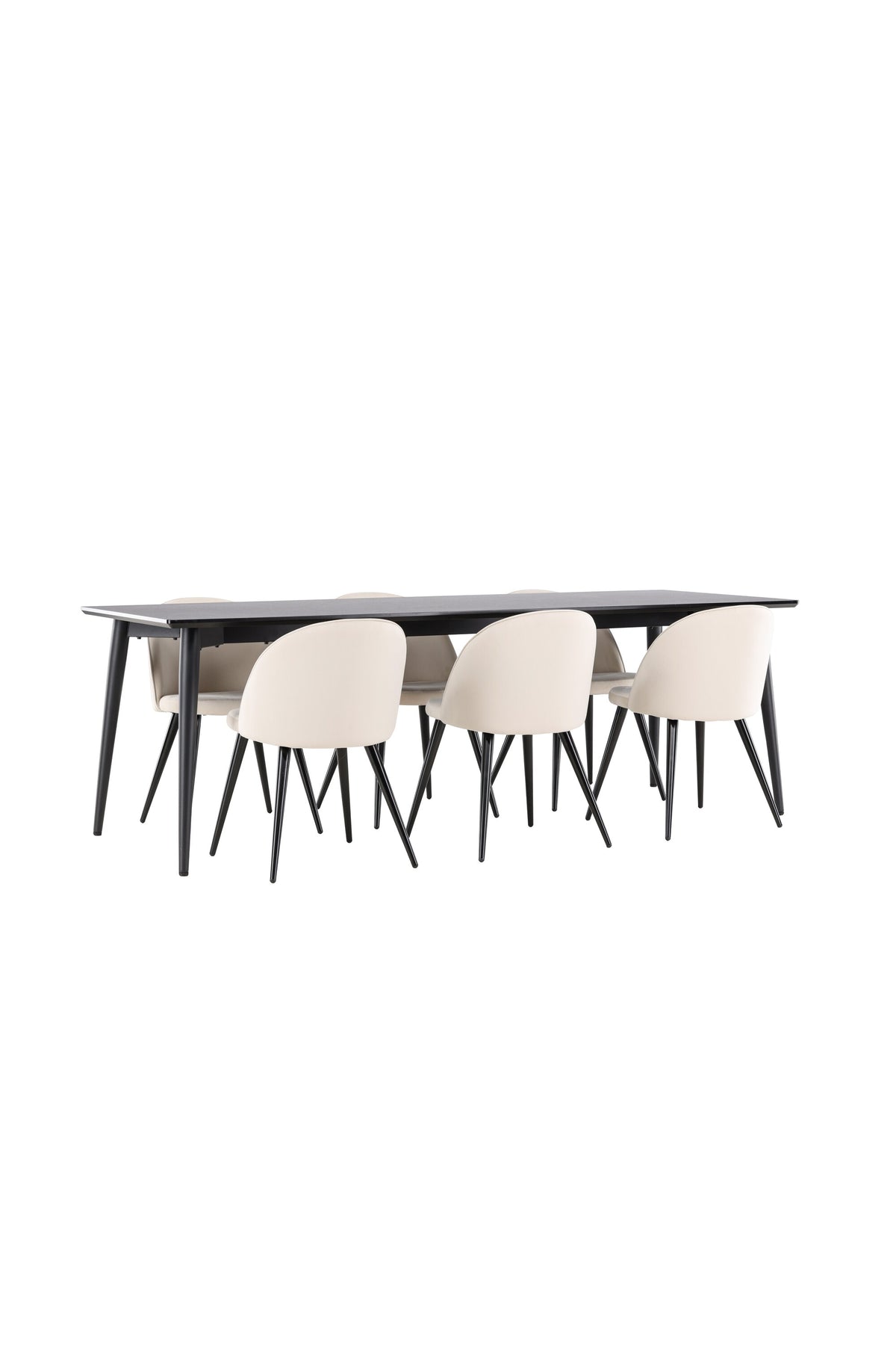 Ellis Esstisch mit Velvet Stühlen in  präsentiert im Onlineshop von KAQTU Design AG. Esszimmerset ist von Venture Home