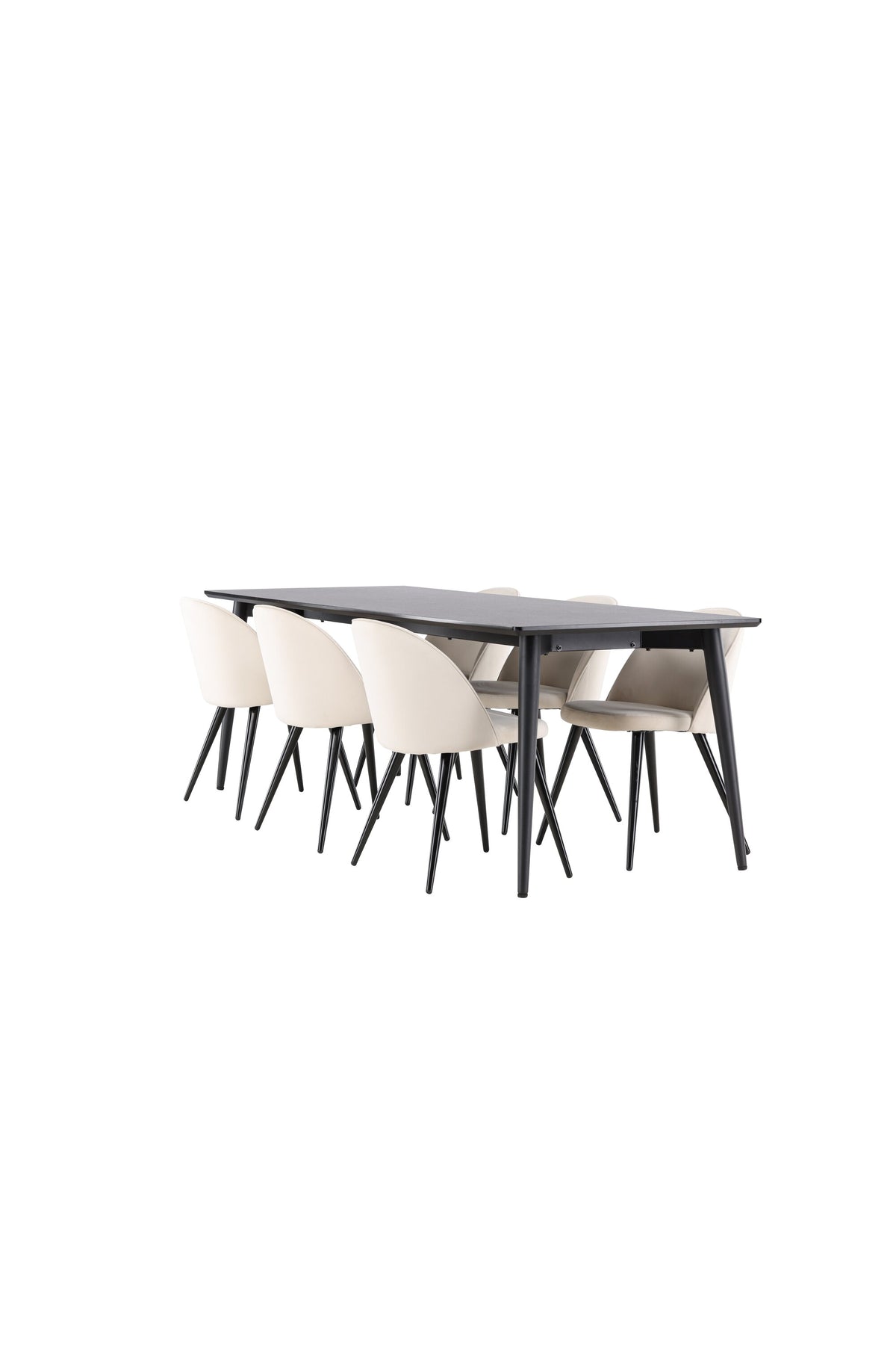 Ellis Esstisch mit Velvet Stühlen in  präsentiert im Onlineshop von KAQTU Design AG. Esszimmerset ist von Venture Home