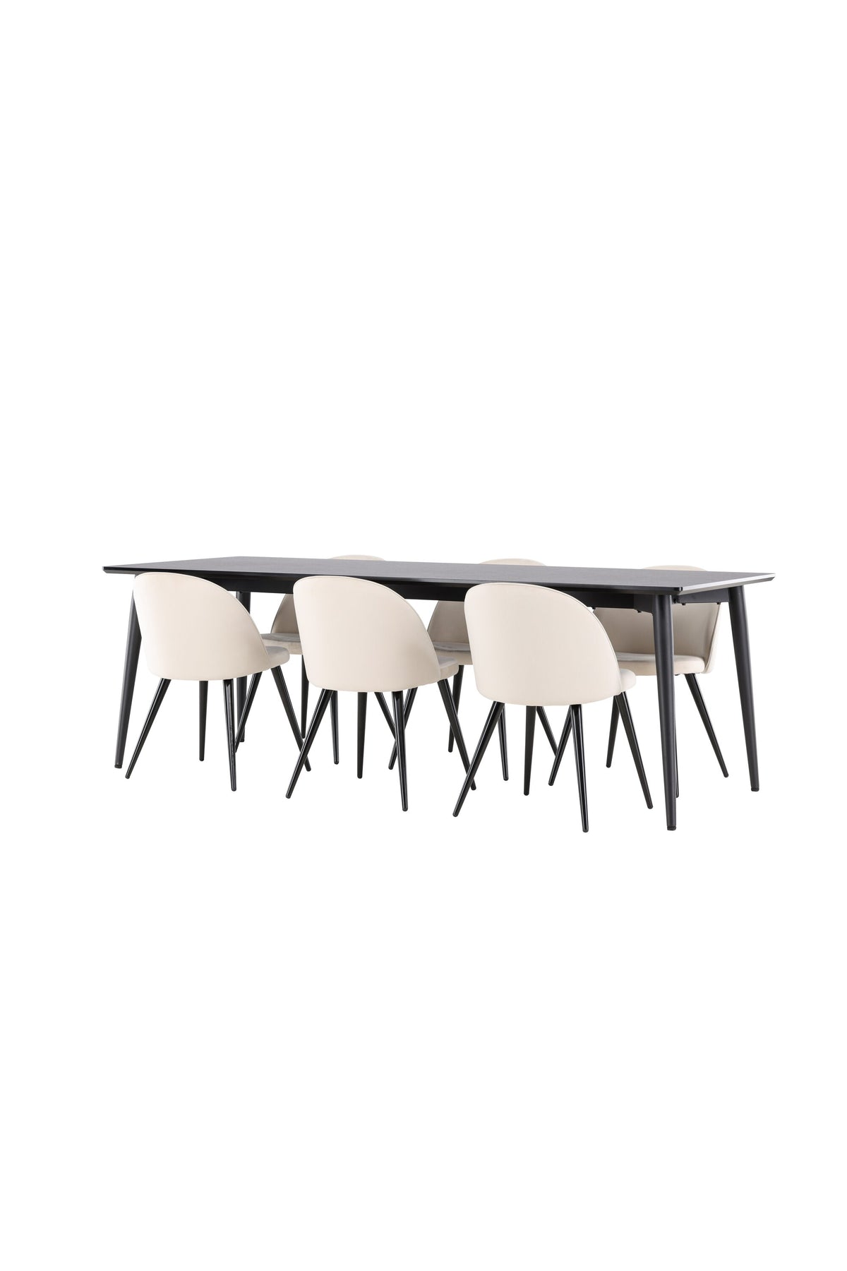 Ellis Esstisch mit Velvet Stühlen in  präsentiert im Onlineshop von KAQTU Design AG. Esszimmerset ist von Venture Home