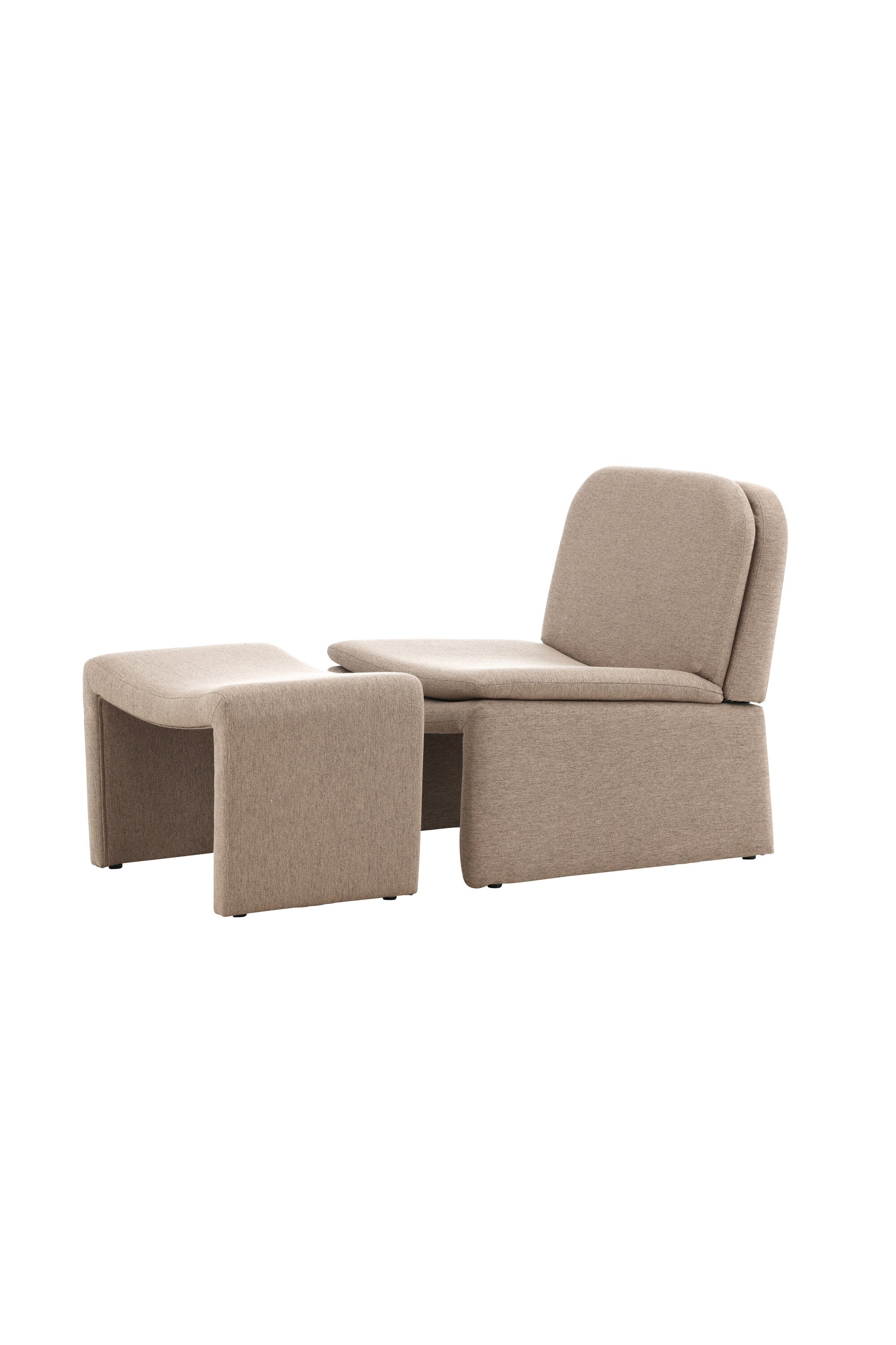 Bonn Sessel + Ottoman in Braun präsentiert im Onlineshop von KAQTU Design AG. Sessel ist von Venture Home