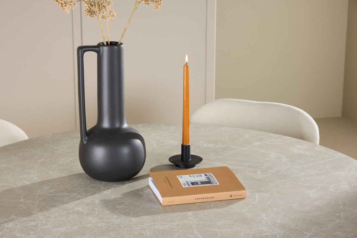 Esstisch Lanzo mit Lilja Stuhl in Beige präsentiert im Onlineshop von KAQTU Design AG. Esszimmerset ist von Venture Home