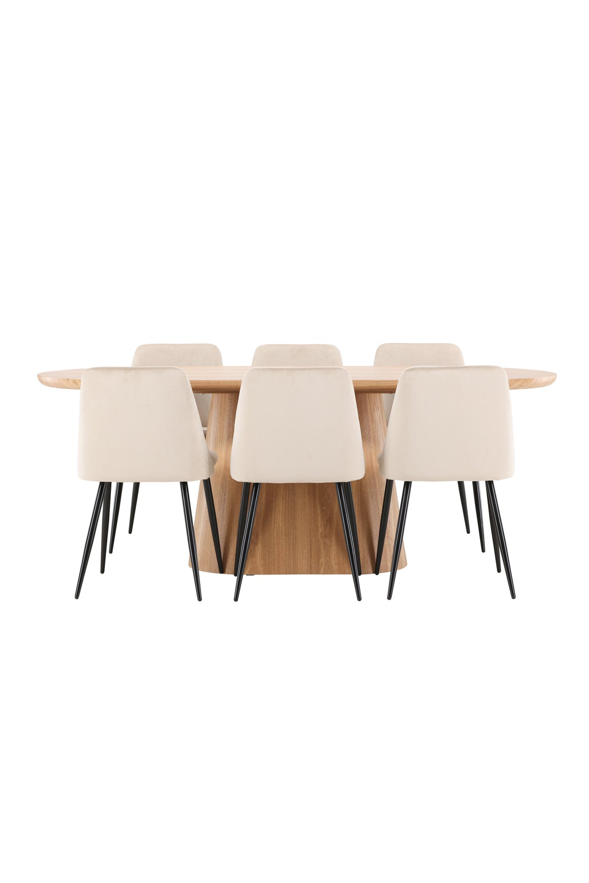 Esstisch Stjärnö mit Nachtstuhl in Nature präsentiert im Onlineshop von KAQTU Design AG. Esszimmerset ist von Venture Home